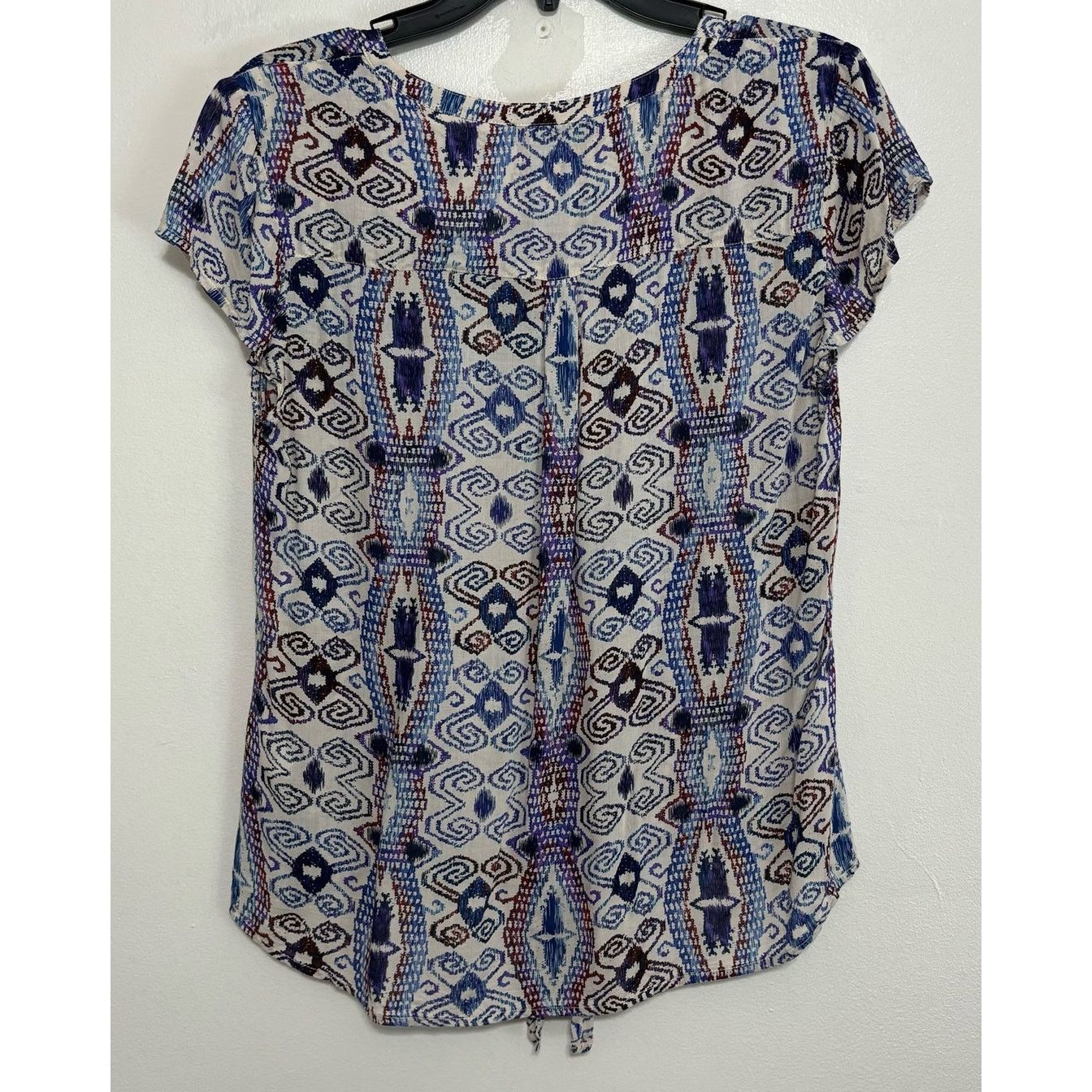 Lucky Brand Lucky Brand Multicolor Cap Sleeve Abstract Top Size M Size M / US 6-8 / IT 42-44 - 2 Thumbnail