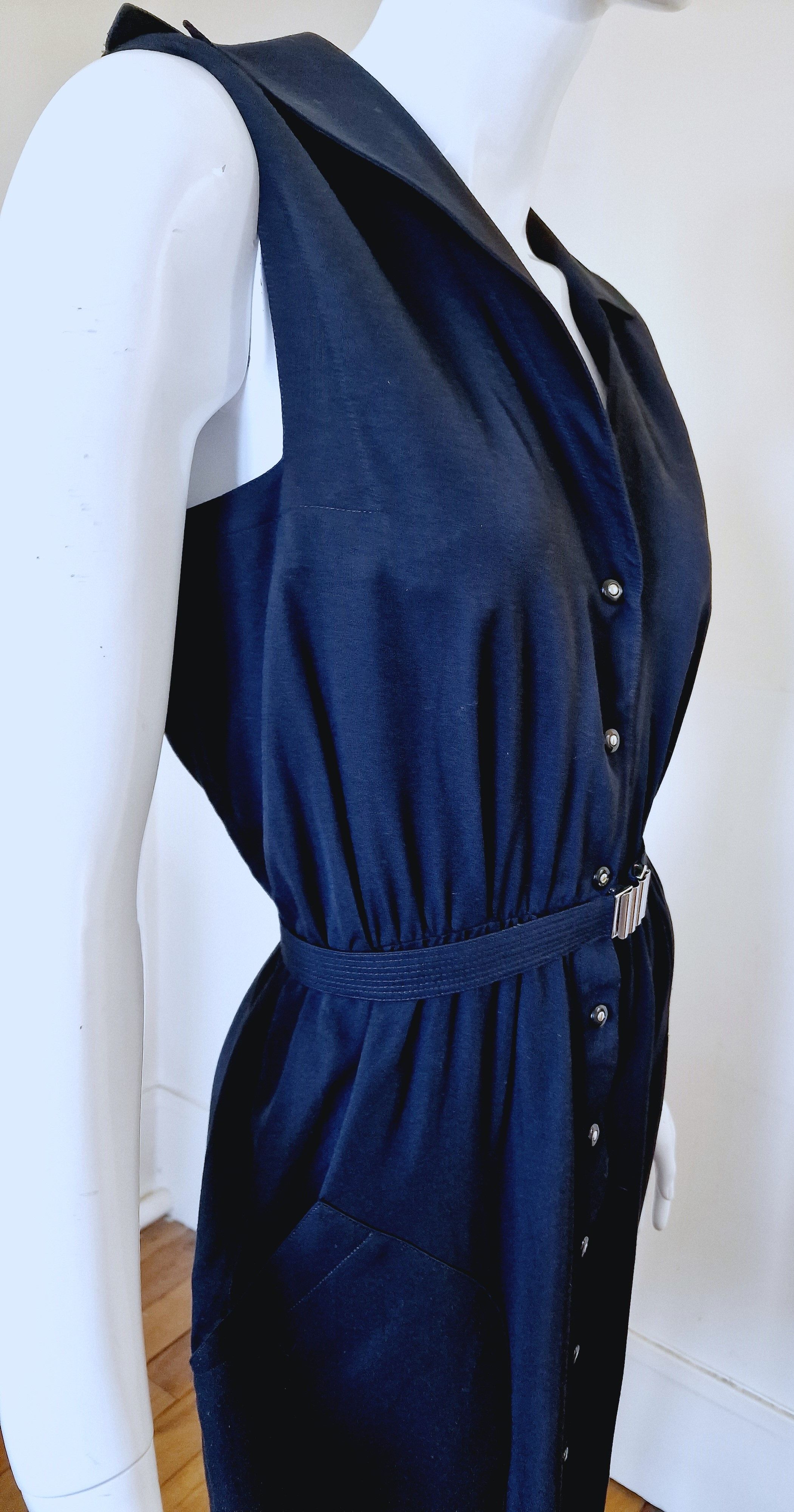 Thierry Mugler Thierry Mugler Vampire Bondage Strap Back Evening Dress Size L / US 10 / IT 46 - 8 Thumbnail