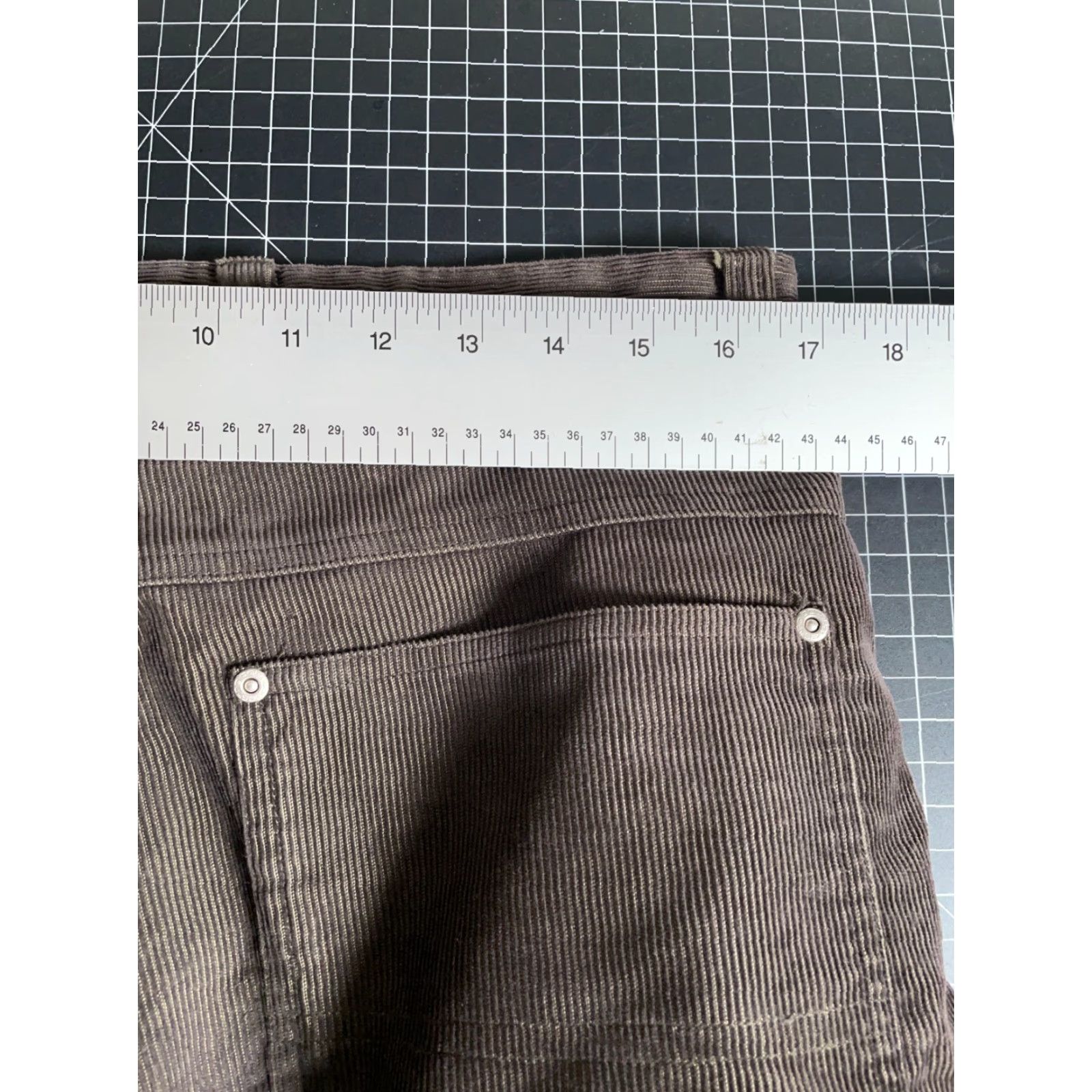 Vintage Men's Baggy Fit Corduroy Carpenter Pants Olive 34 x 32 Skater Y2K Loose Size US 33 - 5 Thumbnail