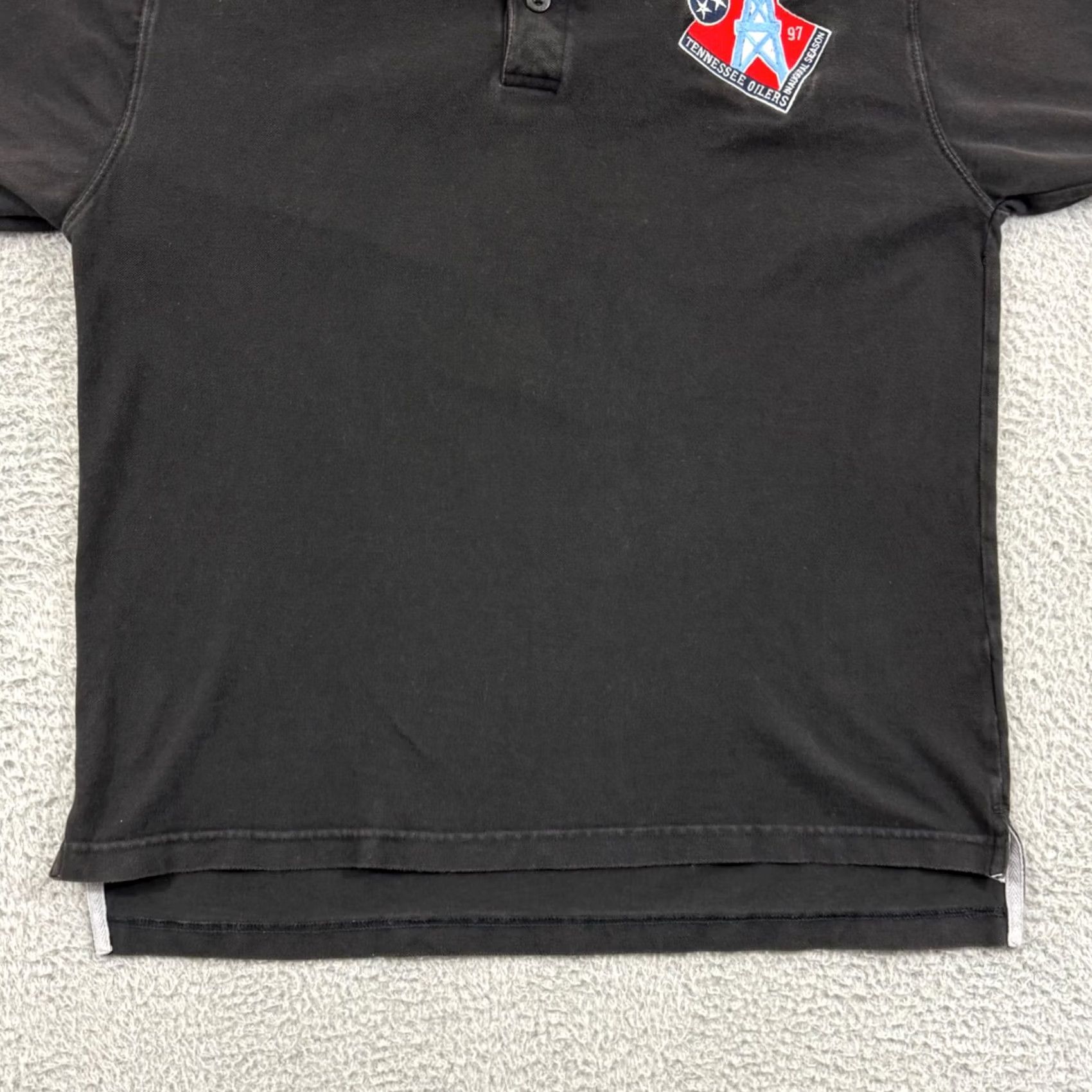 Starter VINTAGE Starter Tennessee Oilers Shirt Mens Large Black 90s NFL Football Polo USA Size US L / EU 52-54 / 3 - 2 Thumbnail