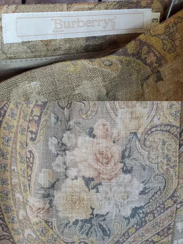 Burberry Burberry Floral Maxi Skirt in Coffee Brown. Size 23" - 6 Thumbnail