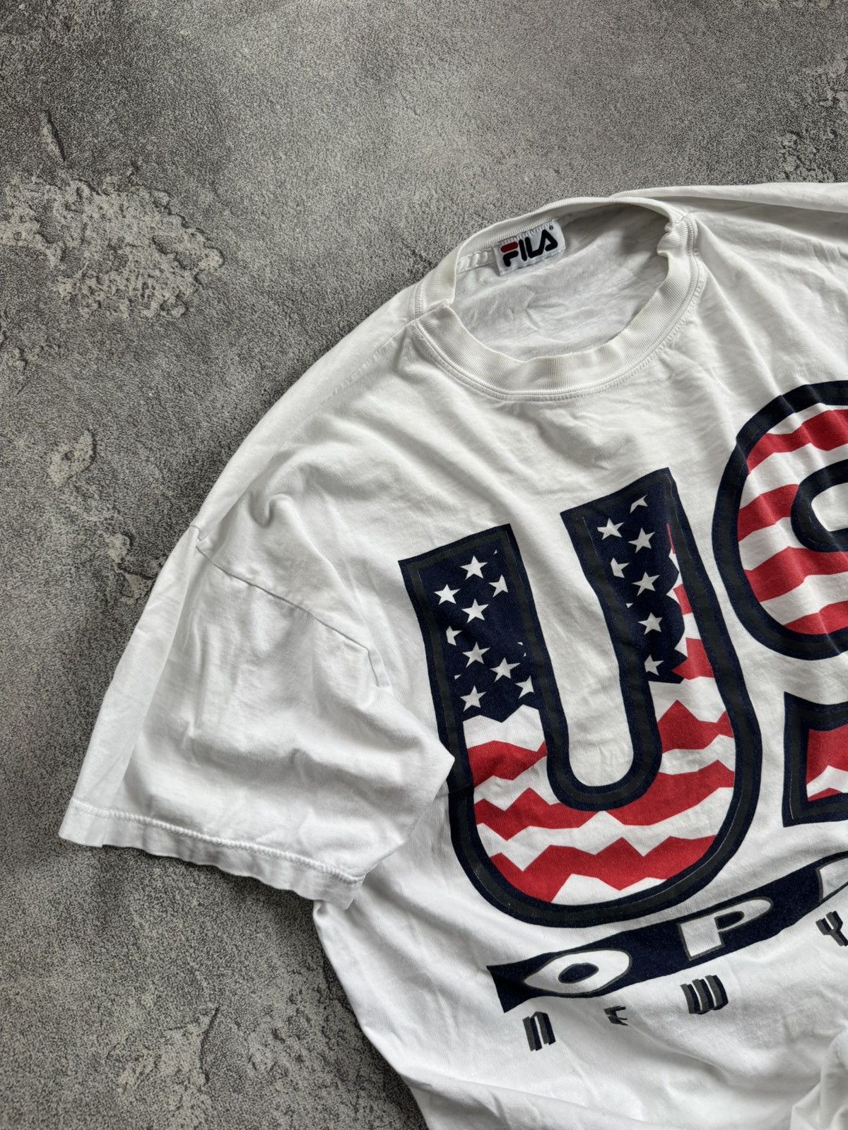Fila Fila retro vintage USA 🇺🇸 open New York tee tshirts 90s Size US L / EU 52-54 / 3 - 2 Thumbnail