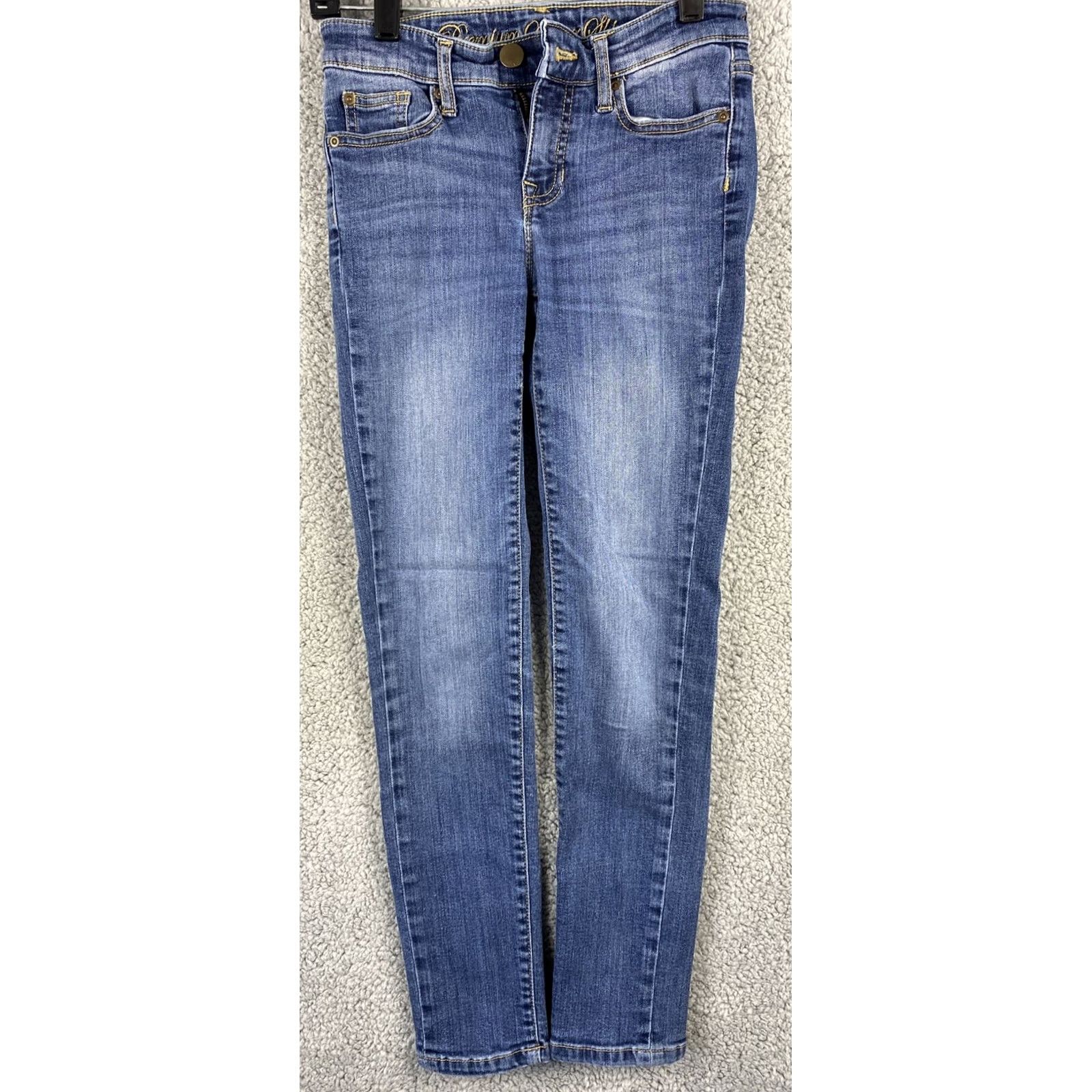 Zara Gap Jeans Women's 0 Blue Skinny MidRise Denim Pants/31-32 Jeans Slim Modern Classic Womens Size 25" / US 0 / IT 36 - 2 Thumbnail