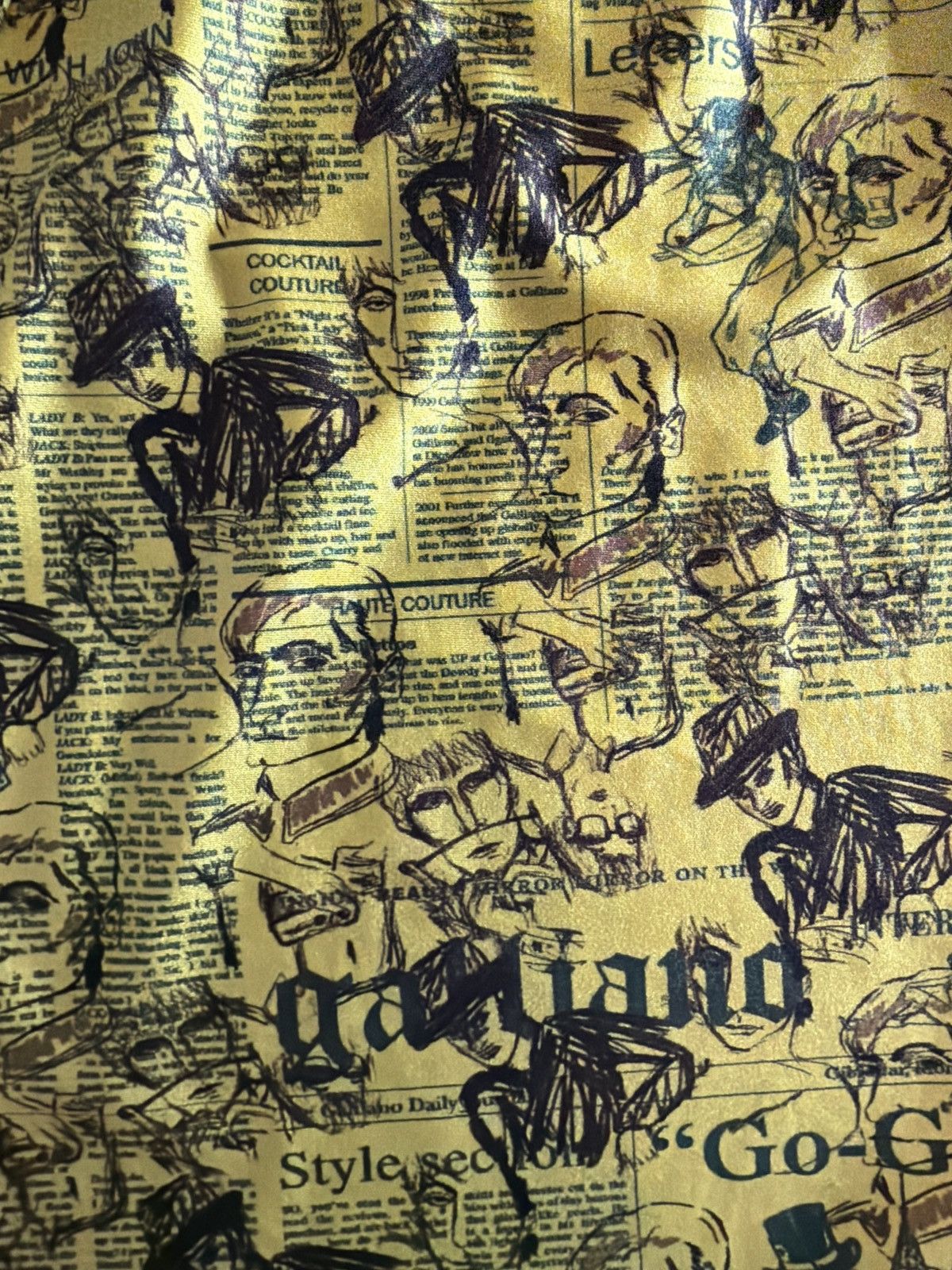 John Galliano Galliano newsprint dress Size M / US 6-8 / IT 42-44 - 5 Thumbnail
