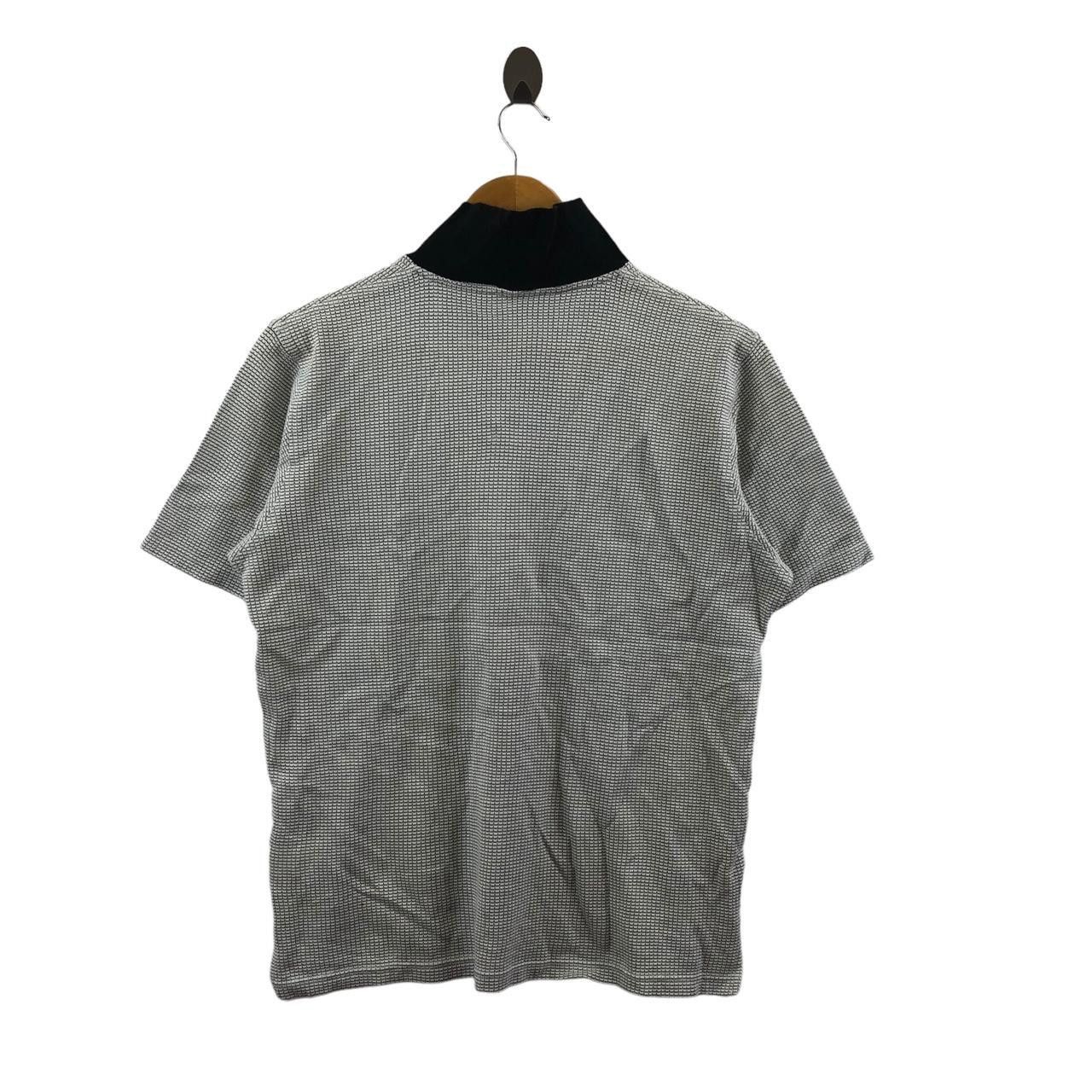 Krizia Vintage EVEX By KRIZIA JAPAN Herringbone Polo Tee Shirt Size L / US 10 / IT 46 - 2 Thumbnail