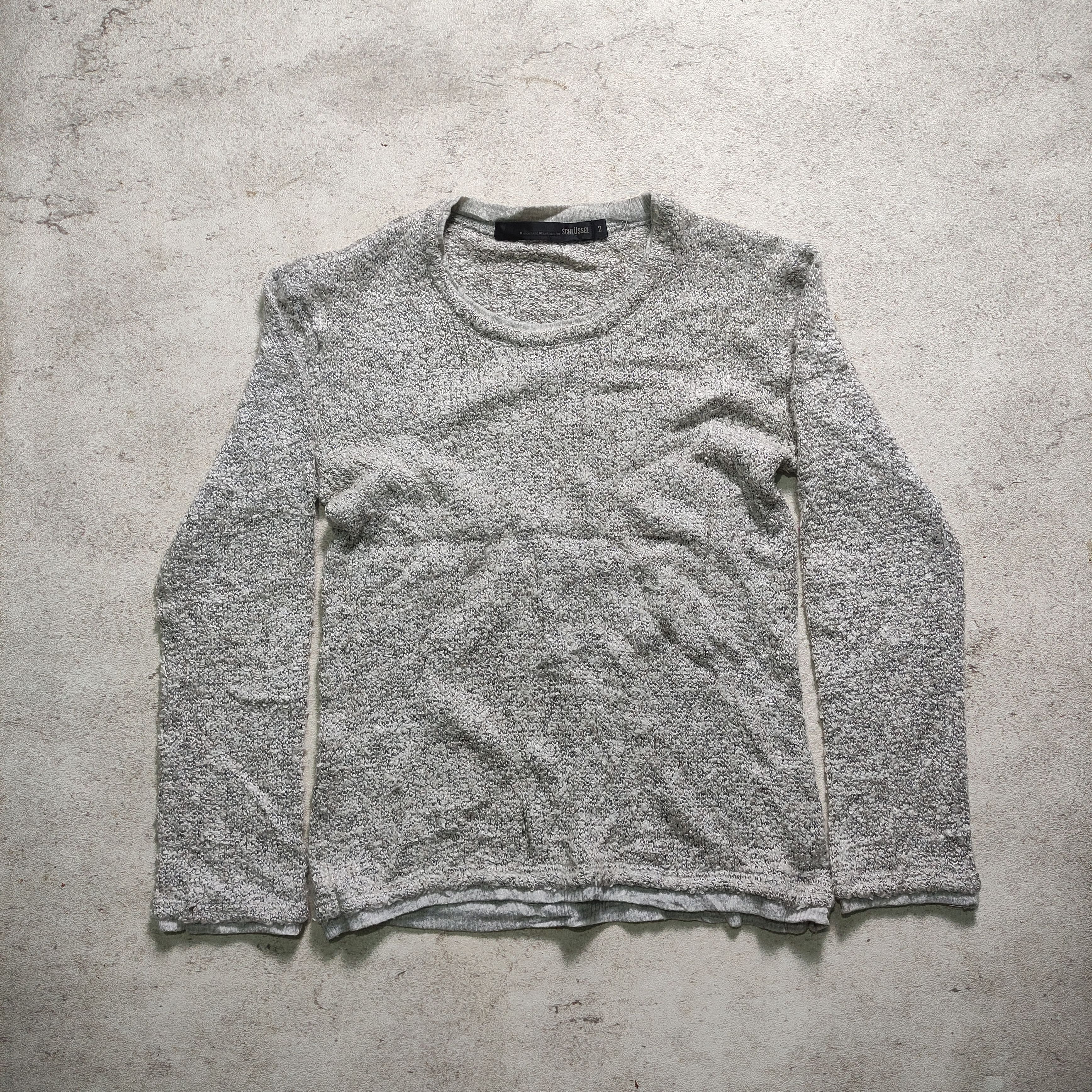 Schlussel Schlussel Knit Furry Sweater Japanese Brand Size US M / EU 48-50 / 2 - 1 Thumbnail