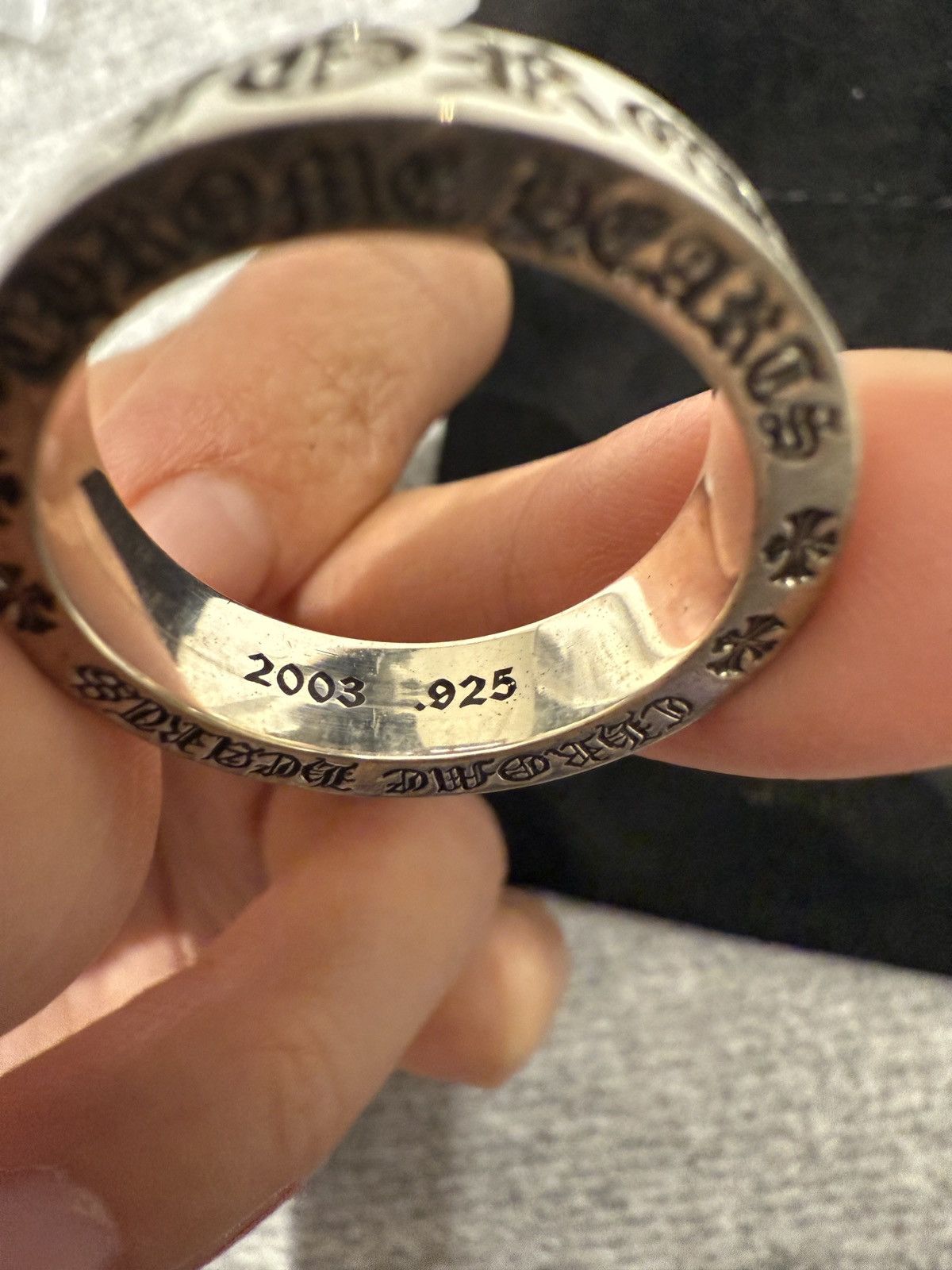 Chrome Hearts SPACER FOREVER ring size 12