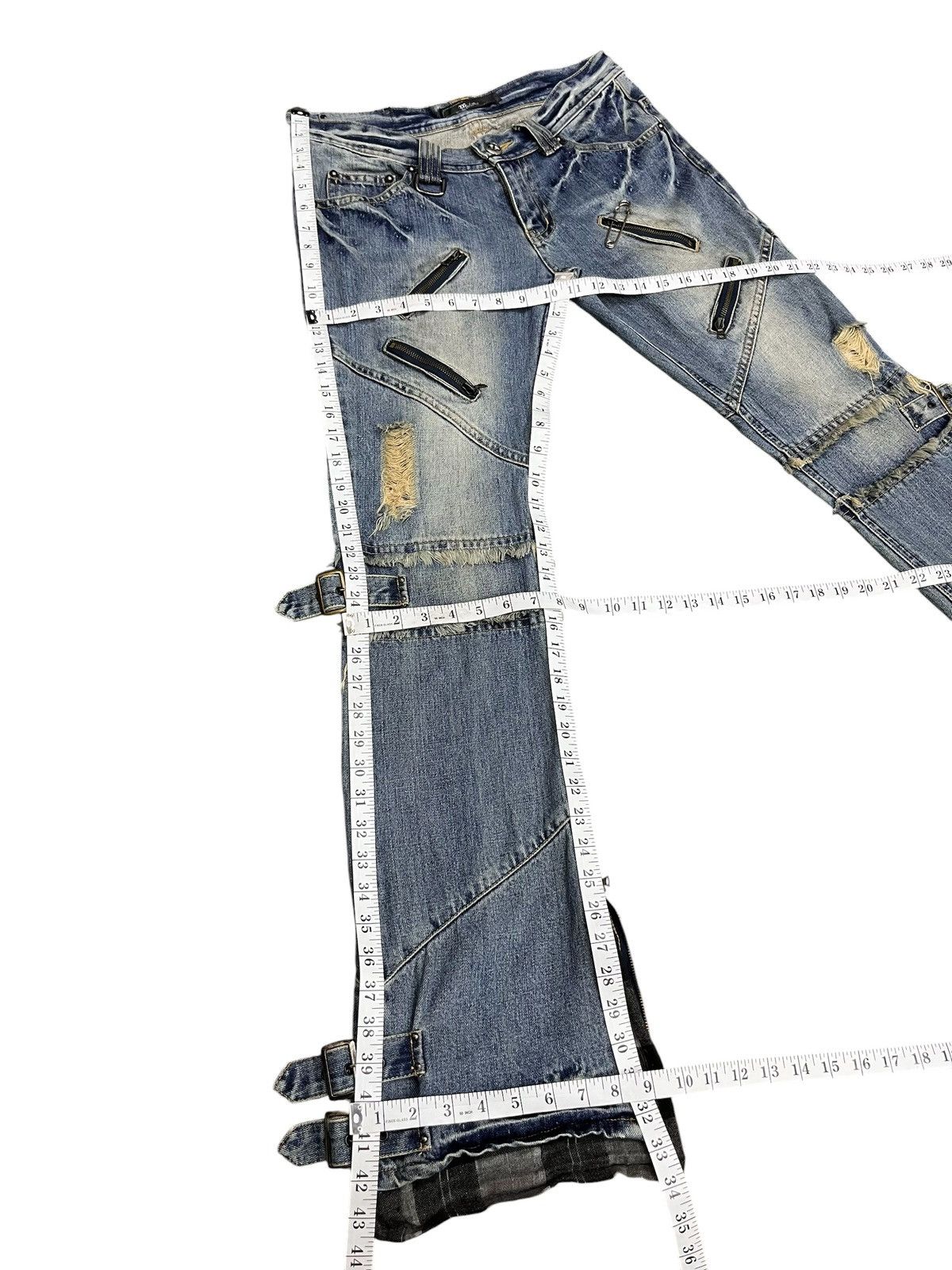 パンツ MIDAS python flare denim Addict Clothes Japan 🔥Ultra Rare MIDAS Bondage Multi Zip Flare
