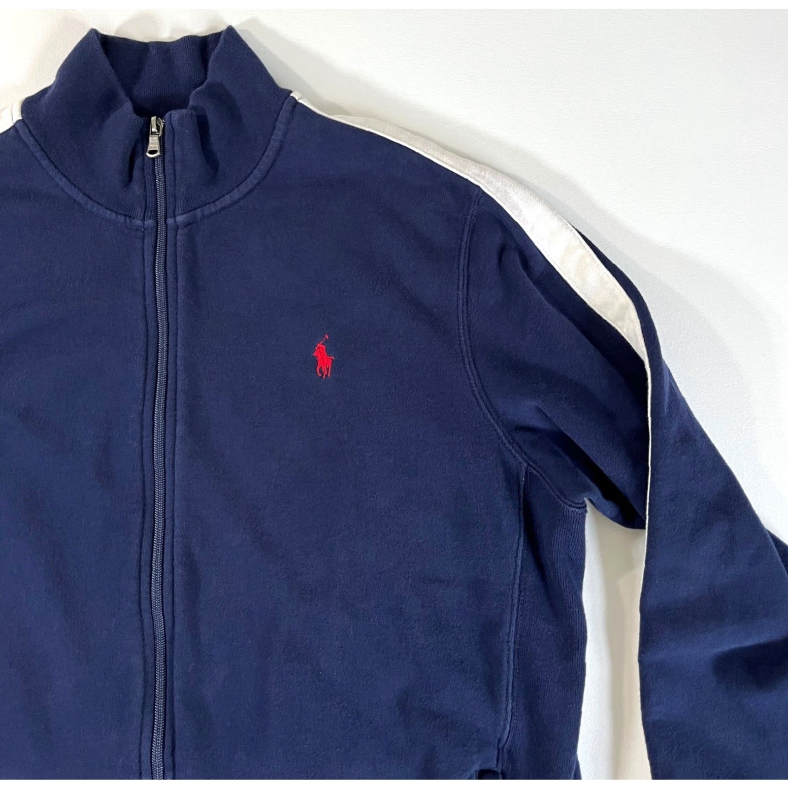 Polo Ralph Lauren Polo Ralph Lauren Jacket Men’s Track Jacket XL Navy Solid Full Zip Pockets Embroidered Vintage Style Size US XL / EU 56 / 4 - 5 Thumbnail
