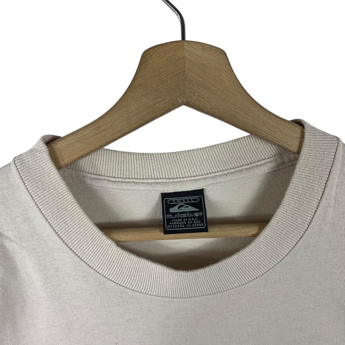 Quiksilver × Vintage Vintage 90s QUIKSILVER Surfing back hit logo tee Size US S / EU 44-46 / 1 - 5 Thumbnail