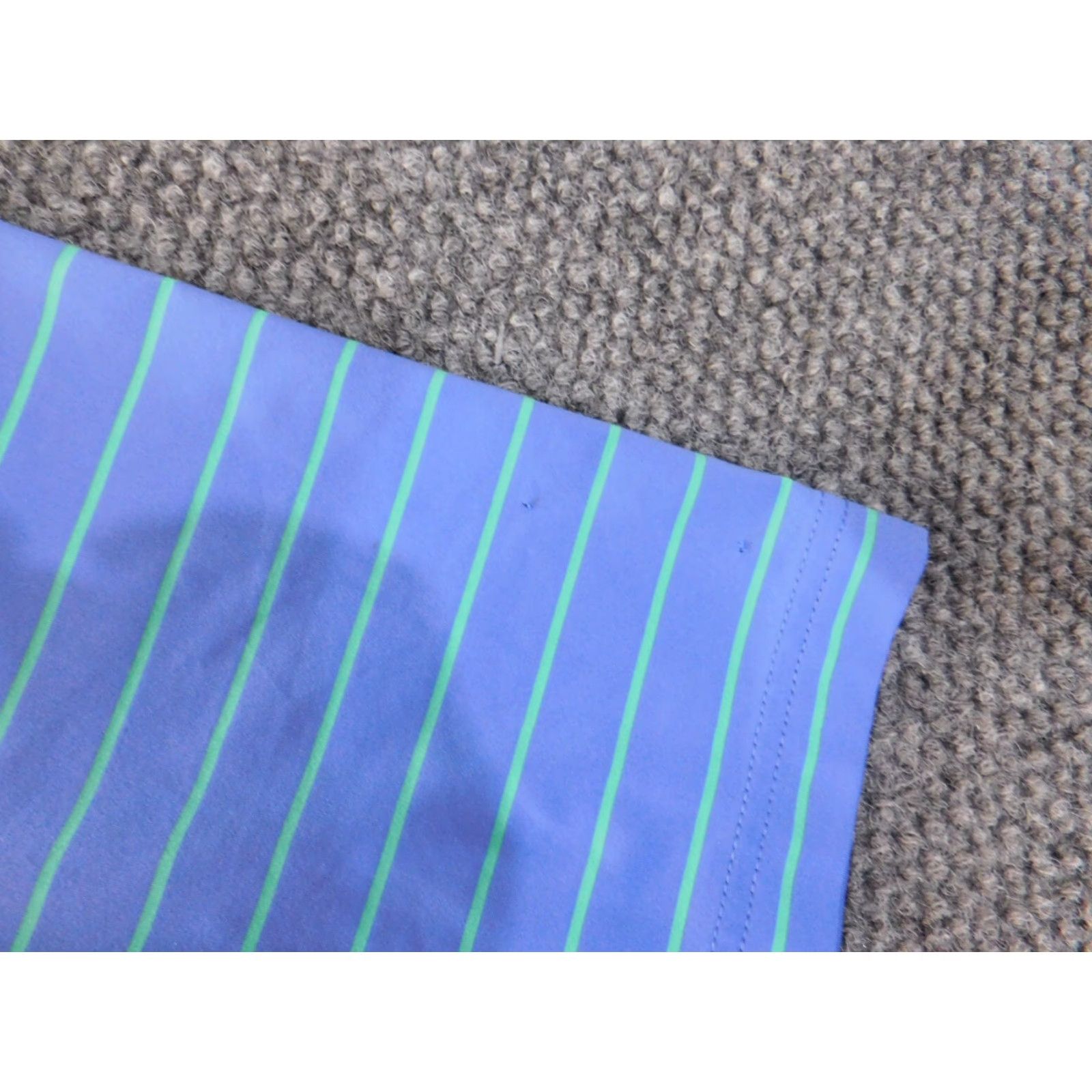 Peter Millar Peter Millar Polo Mens Large Striped Blue Summer Comfort Classic Golf Short Sleeve Knit Stretch Logo Button Collar Shirt Size US L / EU 52-54 / 3 - 5 Thumbnail