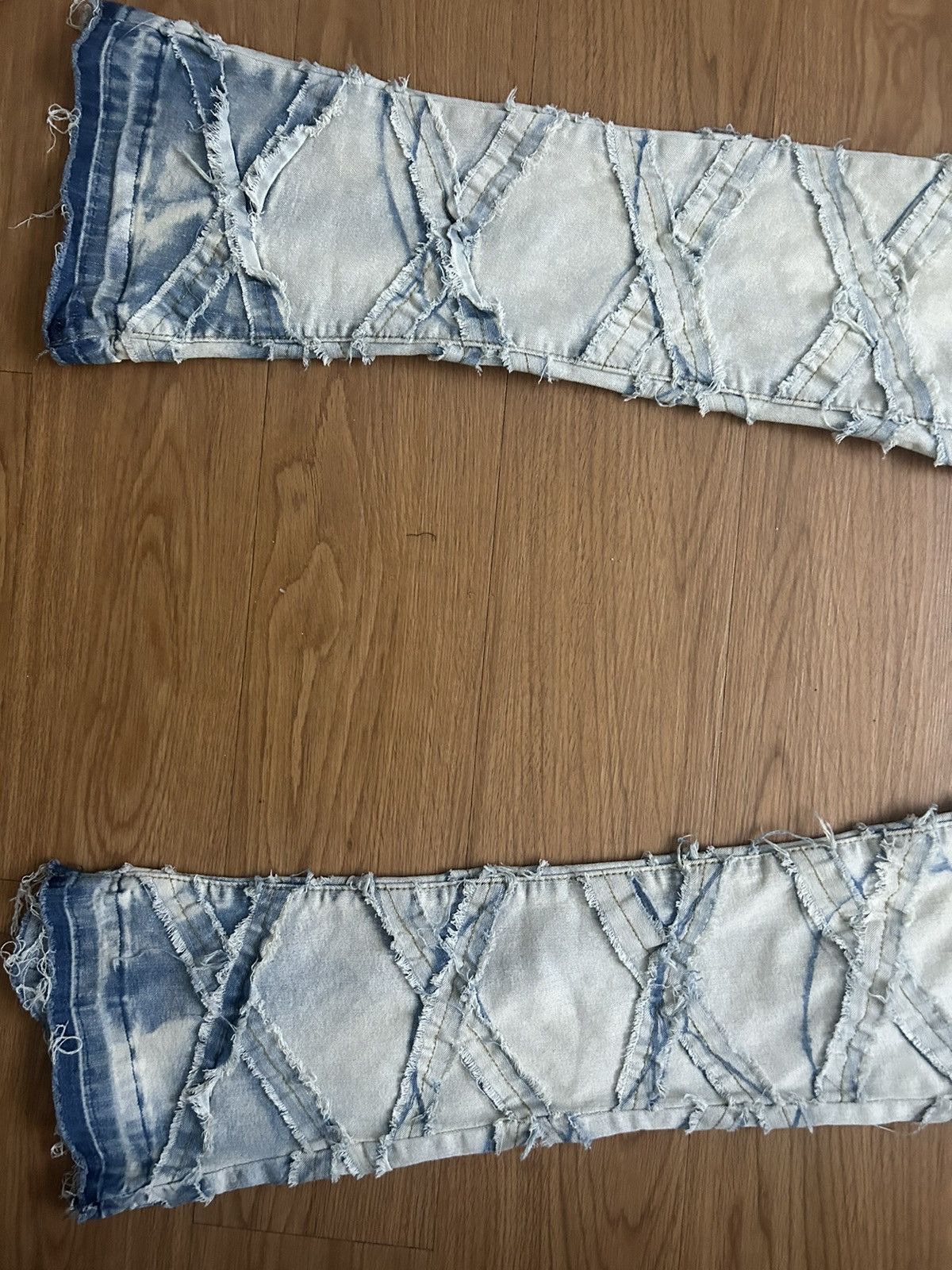 Other Bleached denim hand stitched straps Size US 36 / EU 52 - 3 Thumbnail