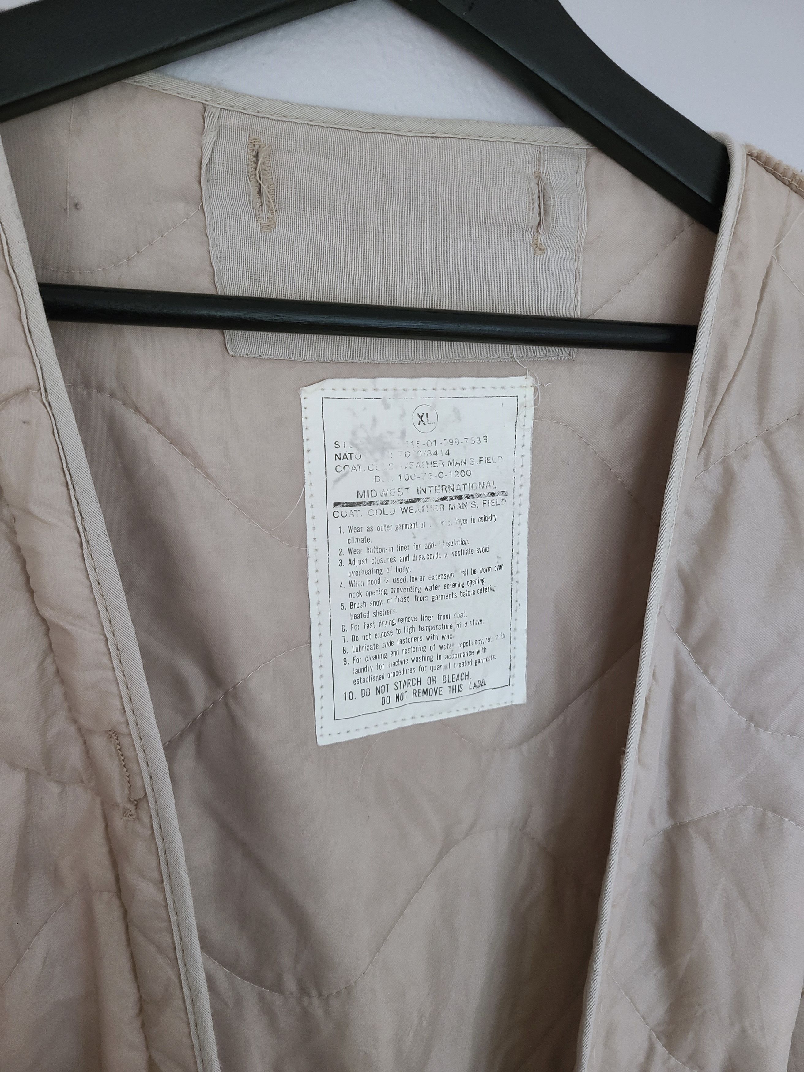 Vintage NATO Quilted Liner Jacket Size US XL / EU 56 / 4 - 2 Thumbnail