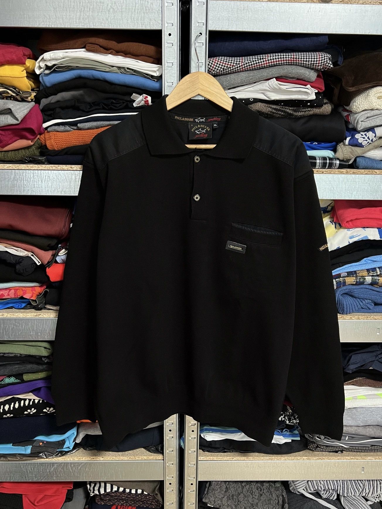 Paul & Shark Vintage Paul & Shark Knitted Sweater Button Up Pullover XL Size US XL / EU 56 / 4 - 1 Thumbnail