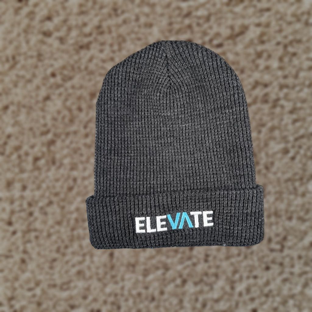 Vintage Richardson Beanie Mens One Size Gray Cuffed Elevate Logo Knit Winter Size ONE SIZE - 1 Thumbnail
