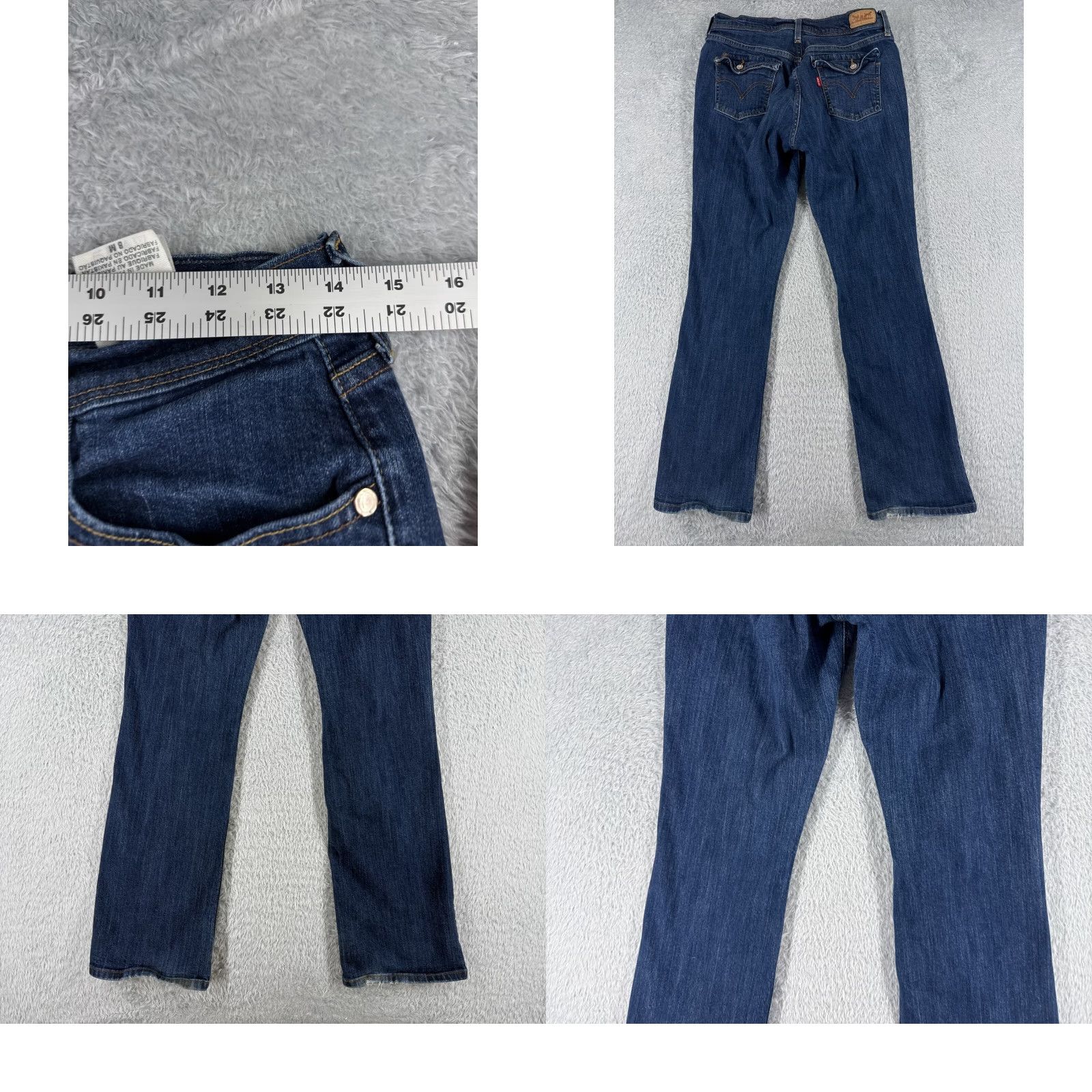 Levi's Levis Jeans Womens 8 Blue Denim Bootcut 515 Cotton Wash Mid Rise 30x30 Pants Size 30" / US 8 / IT 44 - 9 Thumbnail