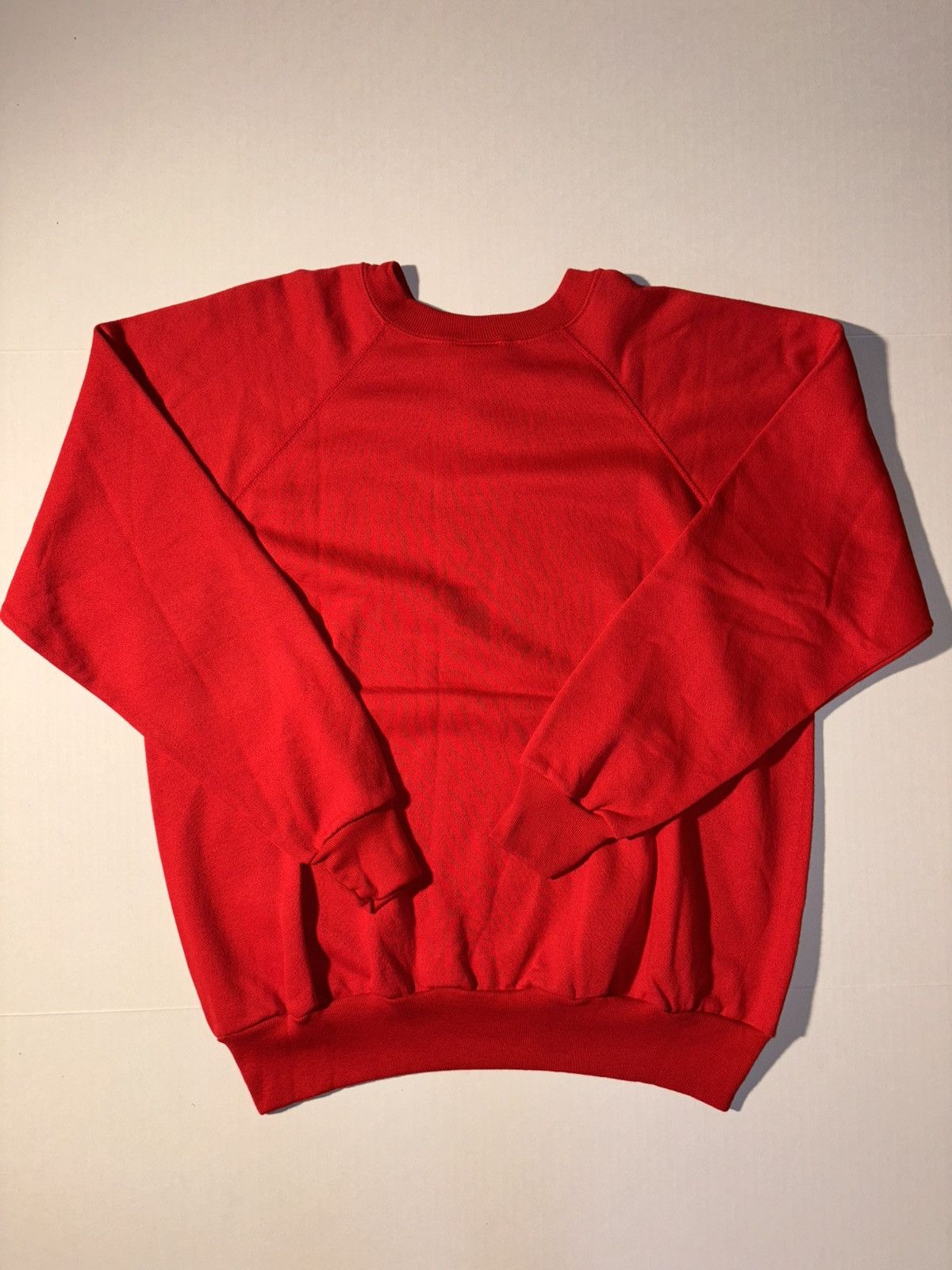 Vintage Vtg JE Morgan 90’s Raglan Red Crewneck Sweatshirt Fleece Size US L / EU 52-54 / 3 - 7 Thumbnail