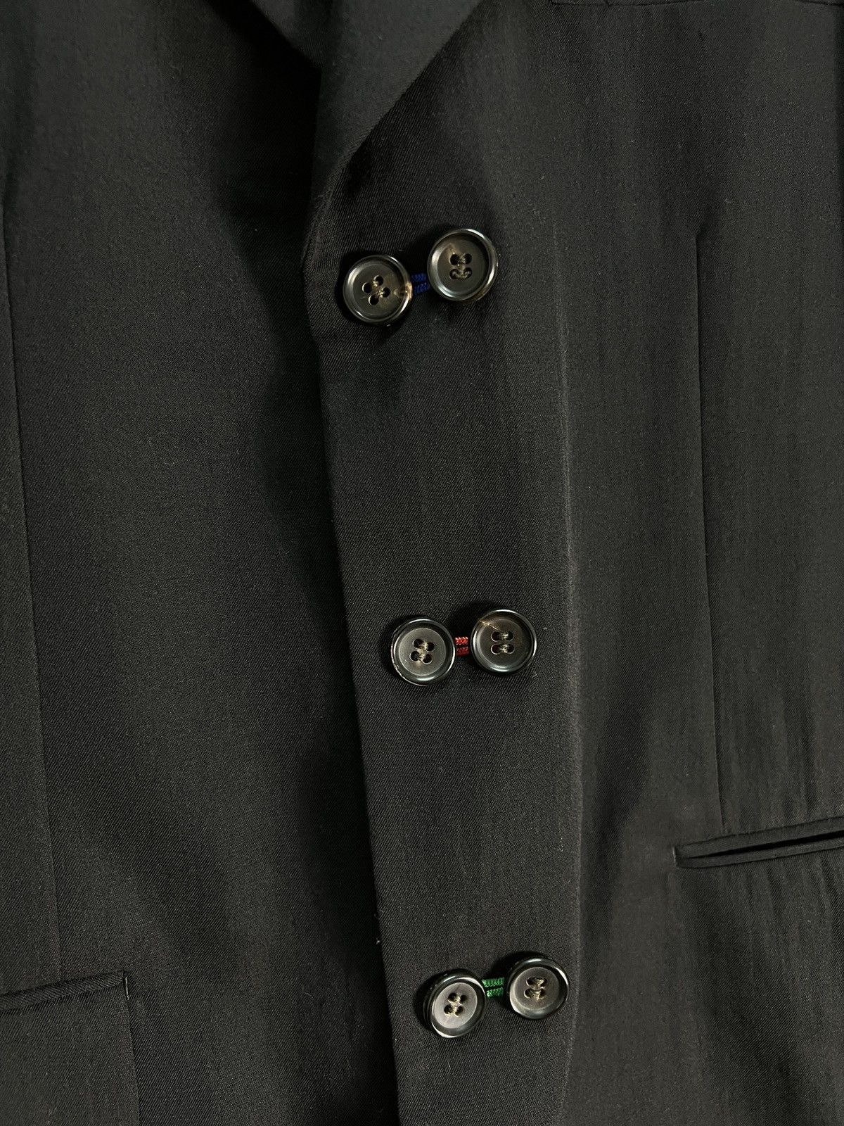 Comme des Garcons Homme Plus Vintage 1988 Comme Des Garçons black Wool Blazer Size 42R - 7 Thumbnail