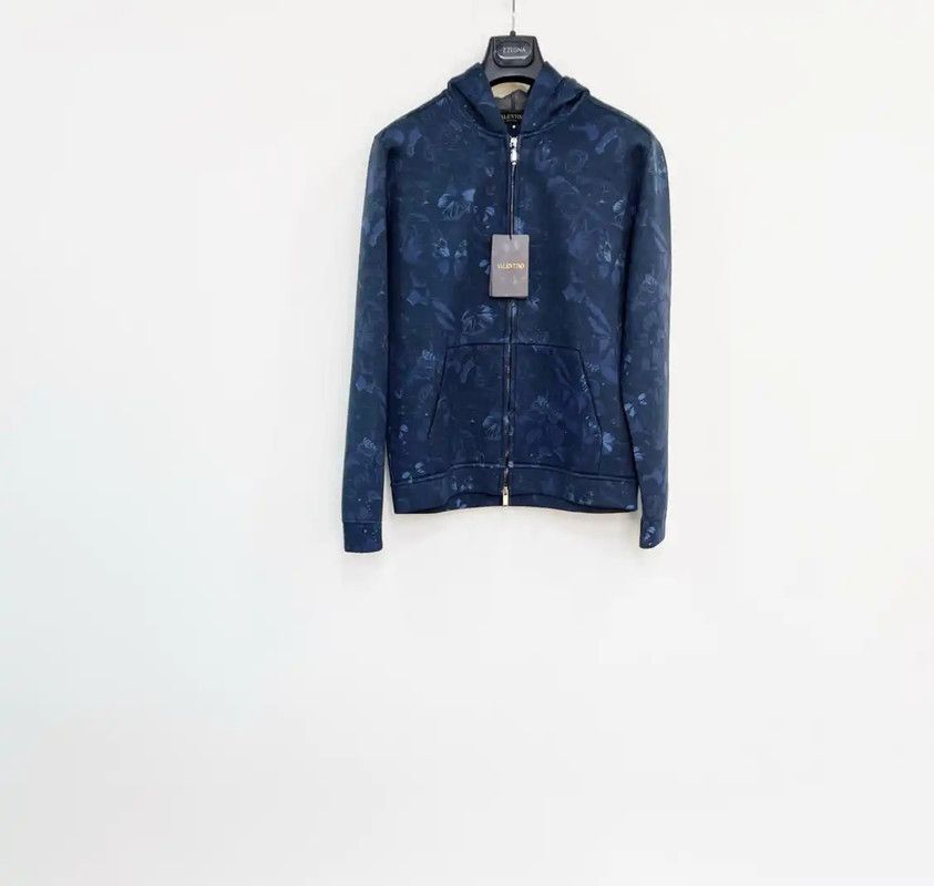 Valentino Valentino Blue Cotton Men's Jacket 0089 Size US M / EU 48-50 / 2 - 1 Thumbnail
