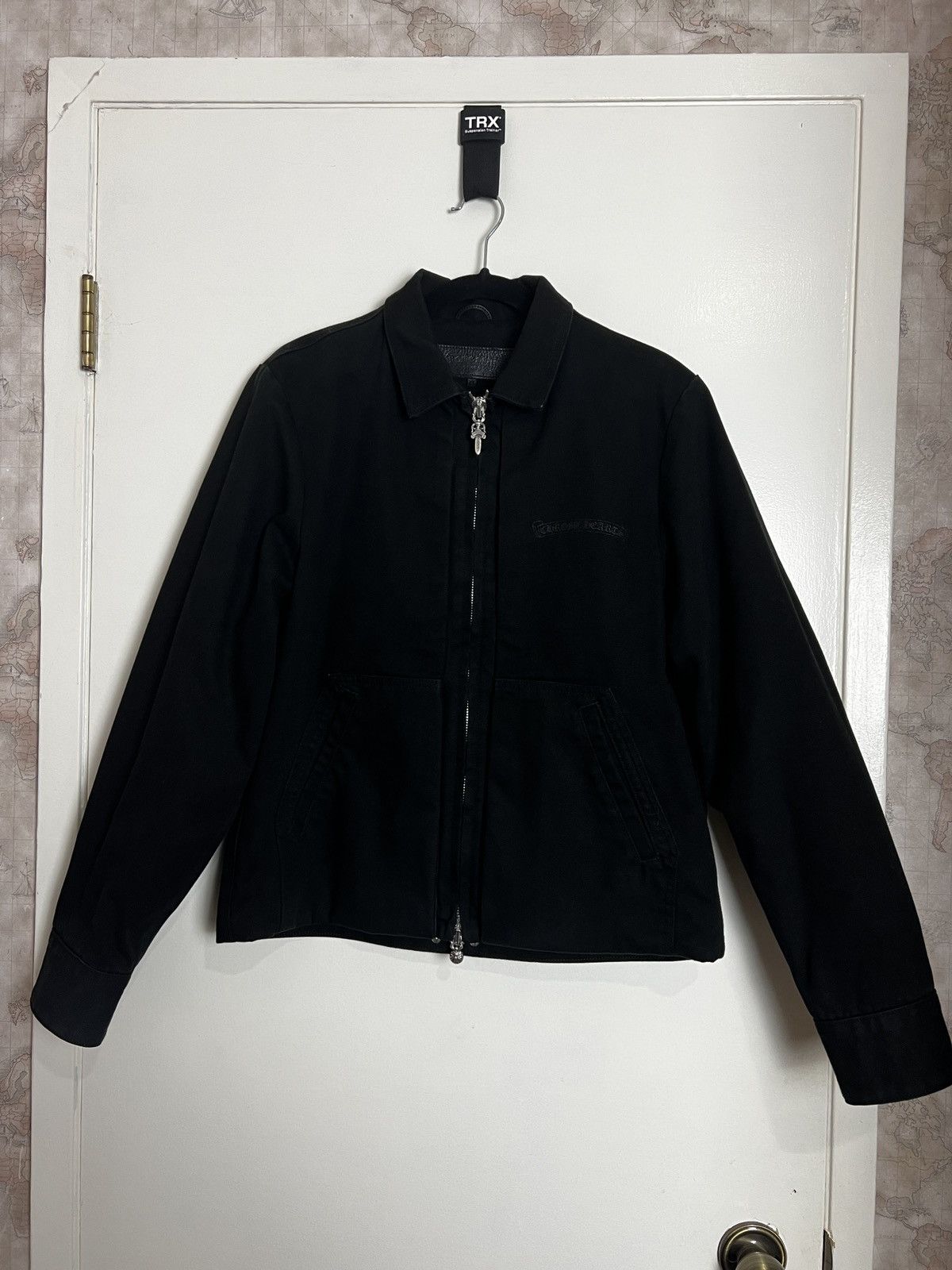 Chrome Hearts Street Meat Canvas Zip Up Work Jacket | Grailed