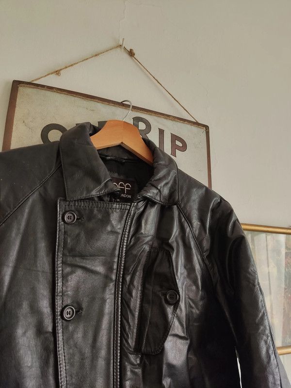Japanese Brand × Vintage Vintage Leather jacket moto avant garde swag drip y2k 90s Size US S / EU 44-46 / 1 - 2 Thumbnail