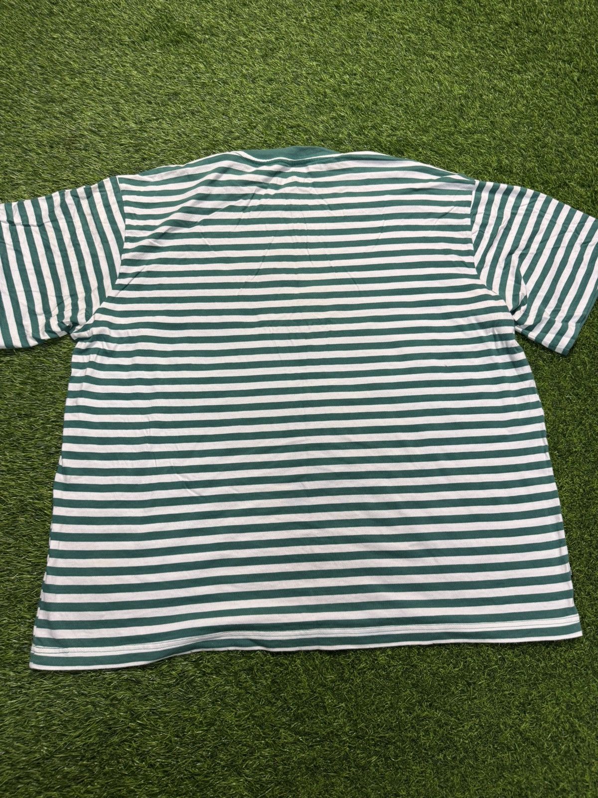 Japanese Brand × Obey assorted tshirt - obey green stripe tshirt Size US XXL / EU 58 / 5 - 8 Thumbnail
