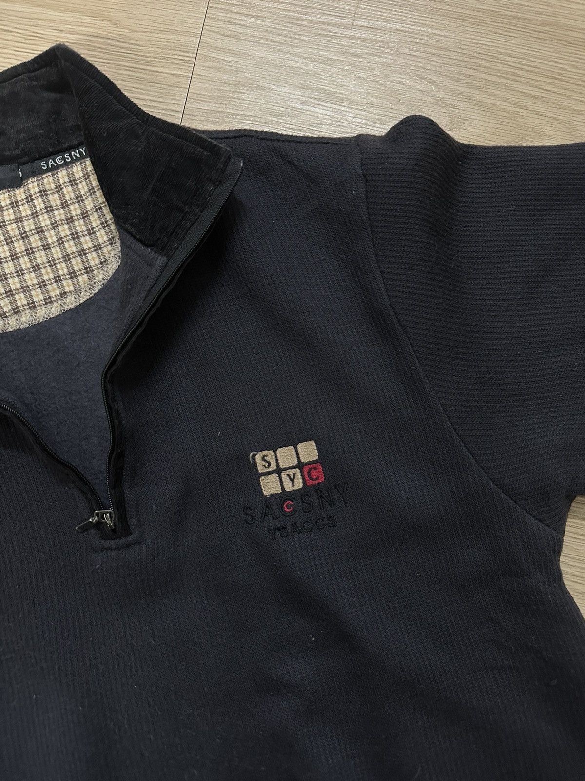 Y's × Y's for Men × Yohji Yamamoto Rare Yohji Yamamoto SACSNY Y’SACCS Half Zipper Knitwear Size US M / EU 48-50 / 2 - 6 Thumbnail