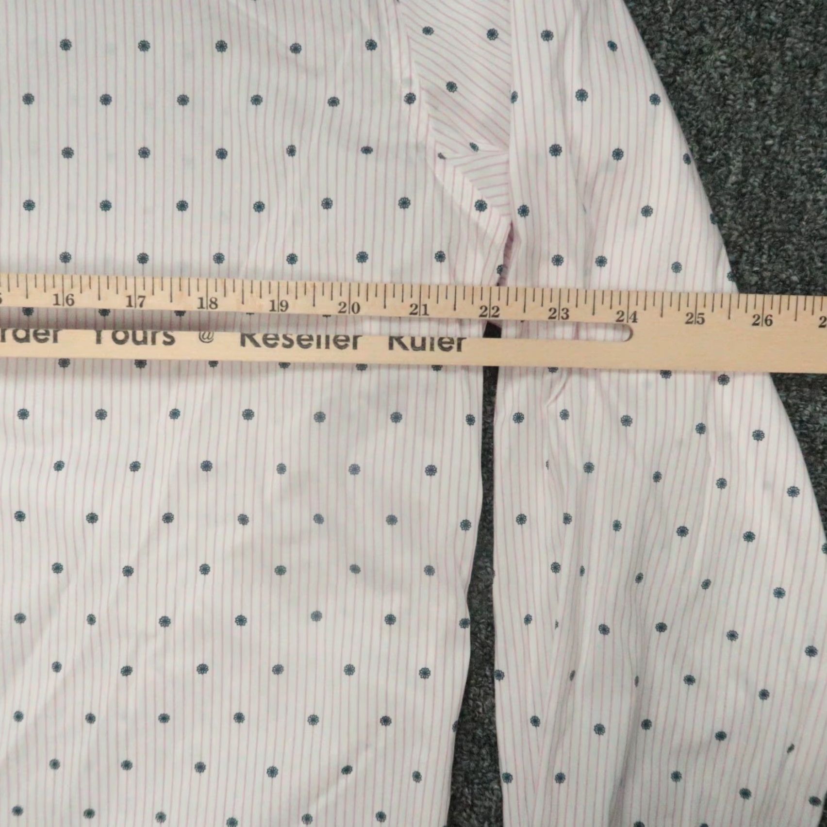 Psycho Bunny Psycho Bunny Shirt Men L White Pink Striped Floral Long Sleeve Modern Fit Size US L / EU 52-54 / 3 - 7 Thumbnail