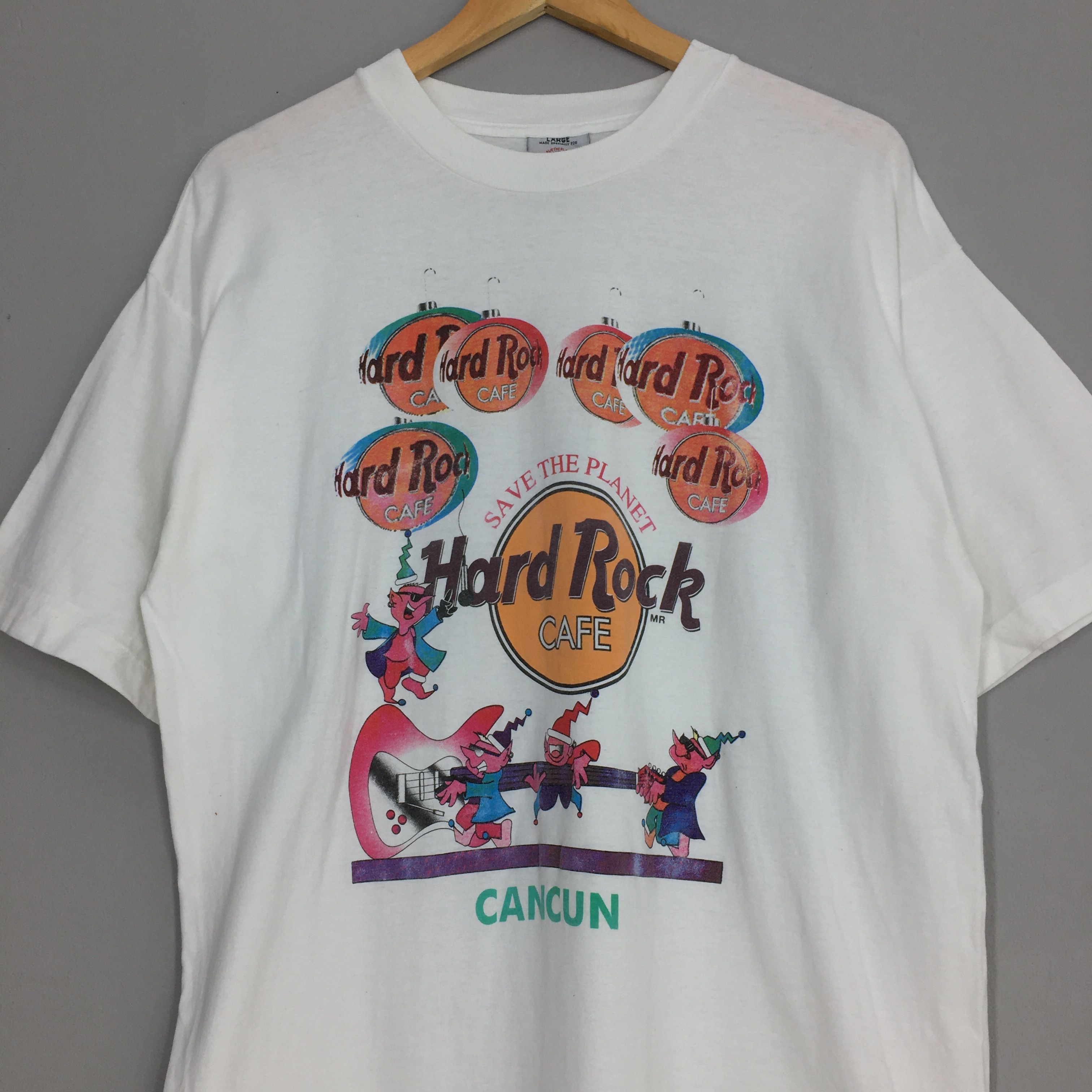 Hard Rock Cafe × Vintage Vintage 90s Hard Rock Cafe Cancun Mexico Tshirt Large Size US L / EU 52-54 / 3 - 2 Thumbnail