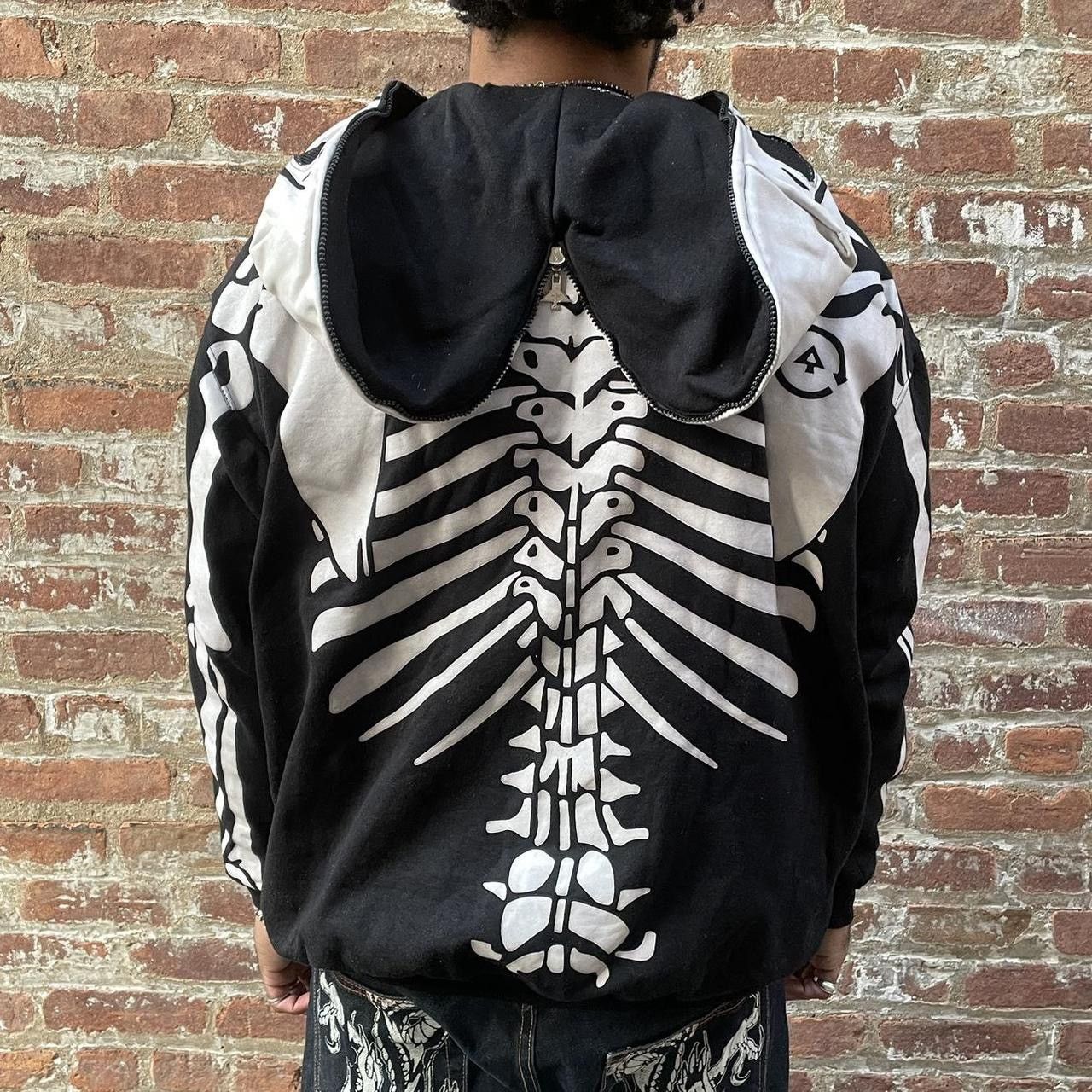 LRG × Streetwear × Vintage Skeleton full zip hoodie | Grailed