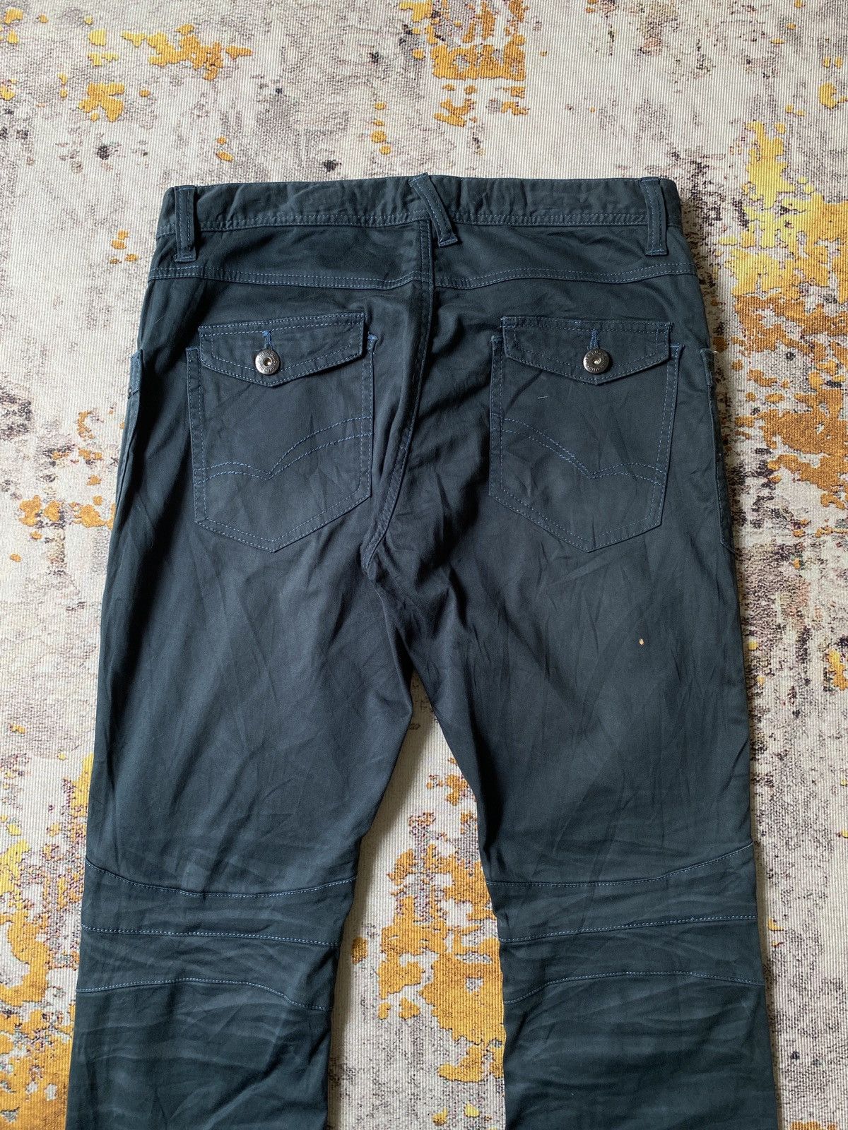 In The Attic In the Attic Claw Marks Design Dark Green Slim Flare Pant Size US 34 / EU 50 - 8 Thumbnail