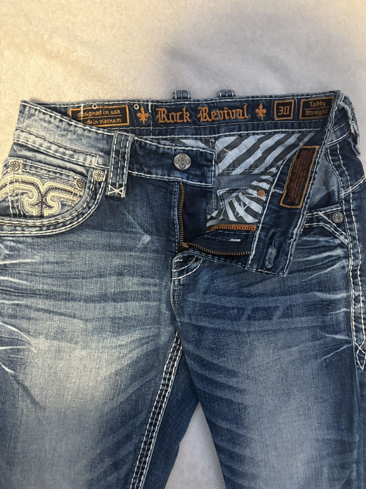 Rock Revival Rock Revival Tabby Straight Jeans Size US 30 / EU 46 - 4 Thumbnail