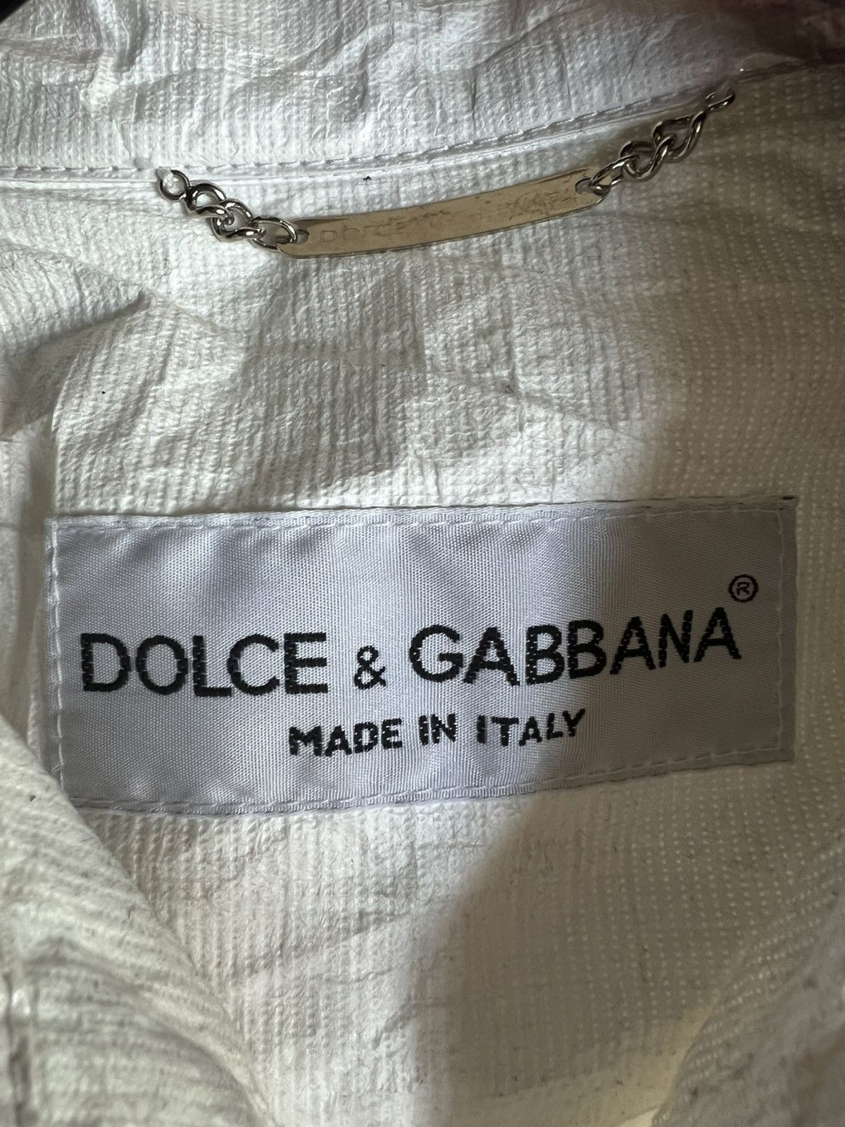 Dolce & Gabbana Vintage SS96 Dolce & Gabbana Plastic Laminated Jacket Size US L / EU 52-54 / 3 - 6 Thumbnail