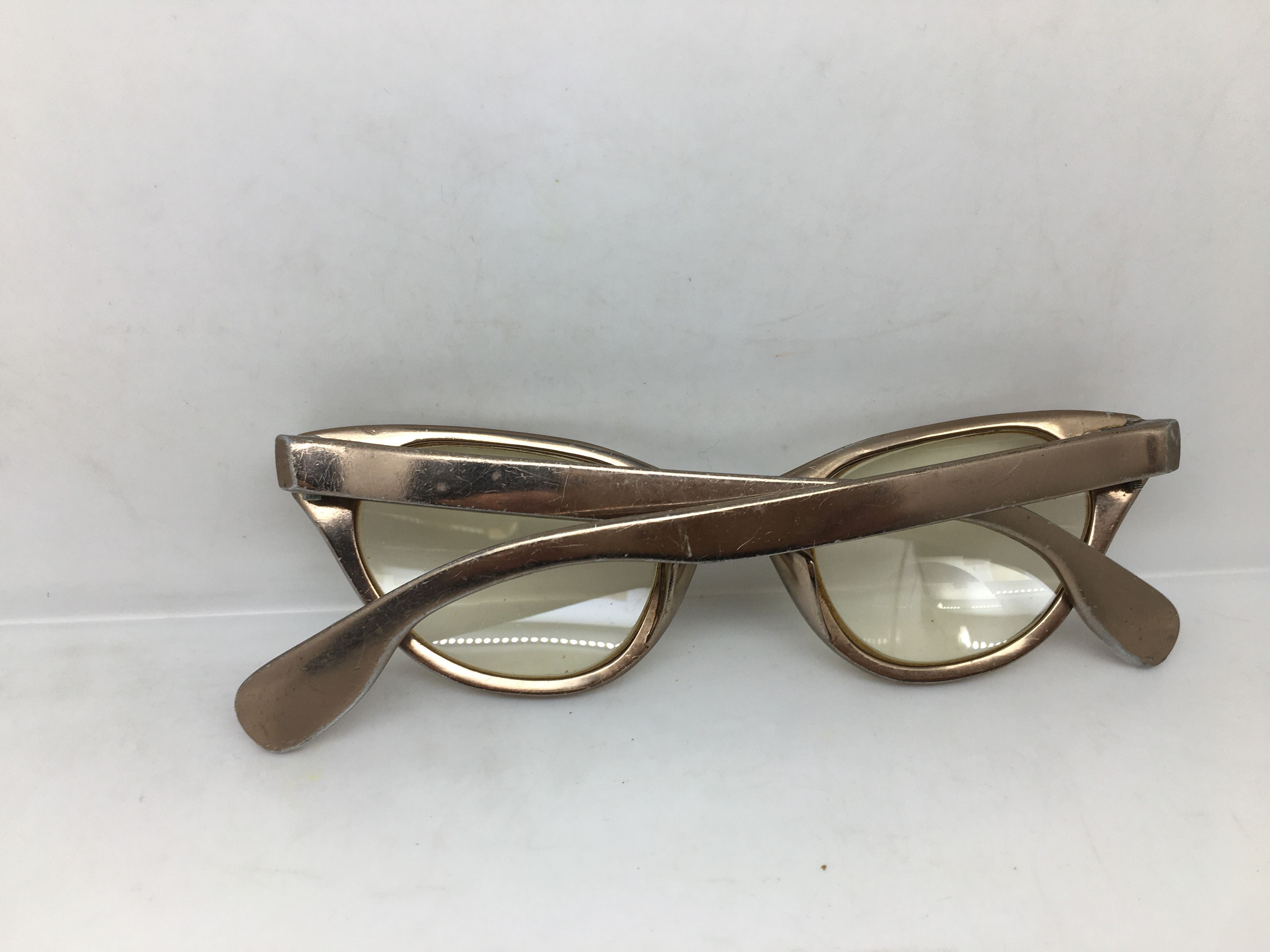 Vintage Vintage 50s TURA Woman Aluminum Brown Cateye Eyeglasses Size ONE SIZE - 8 Thumbnail