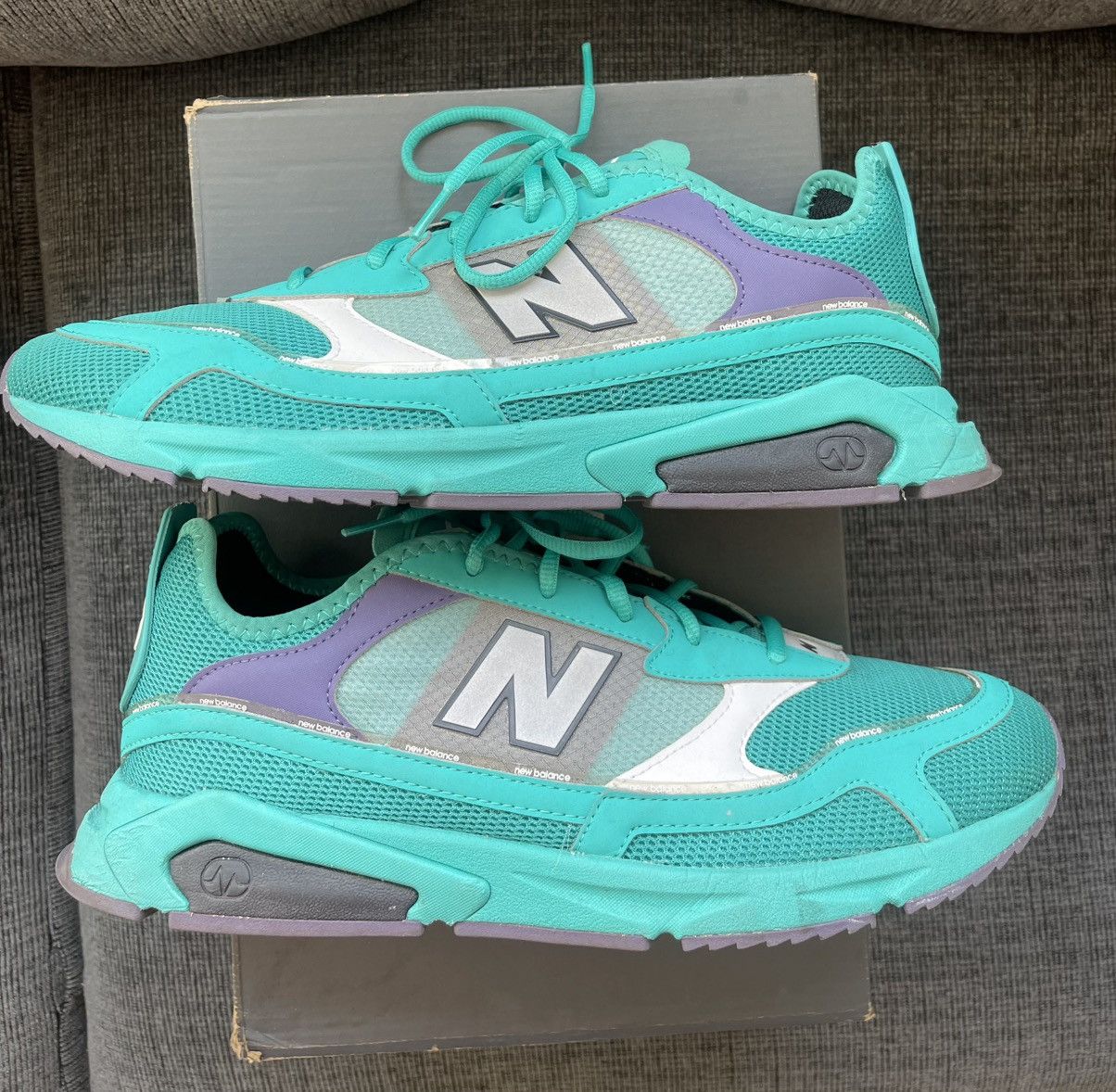New Balance New Balance X-Racer Turquoise Size US 11 / EU 44 - 4 Thumbnail