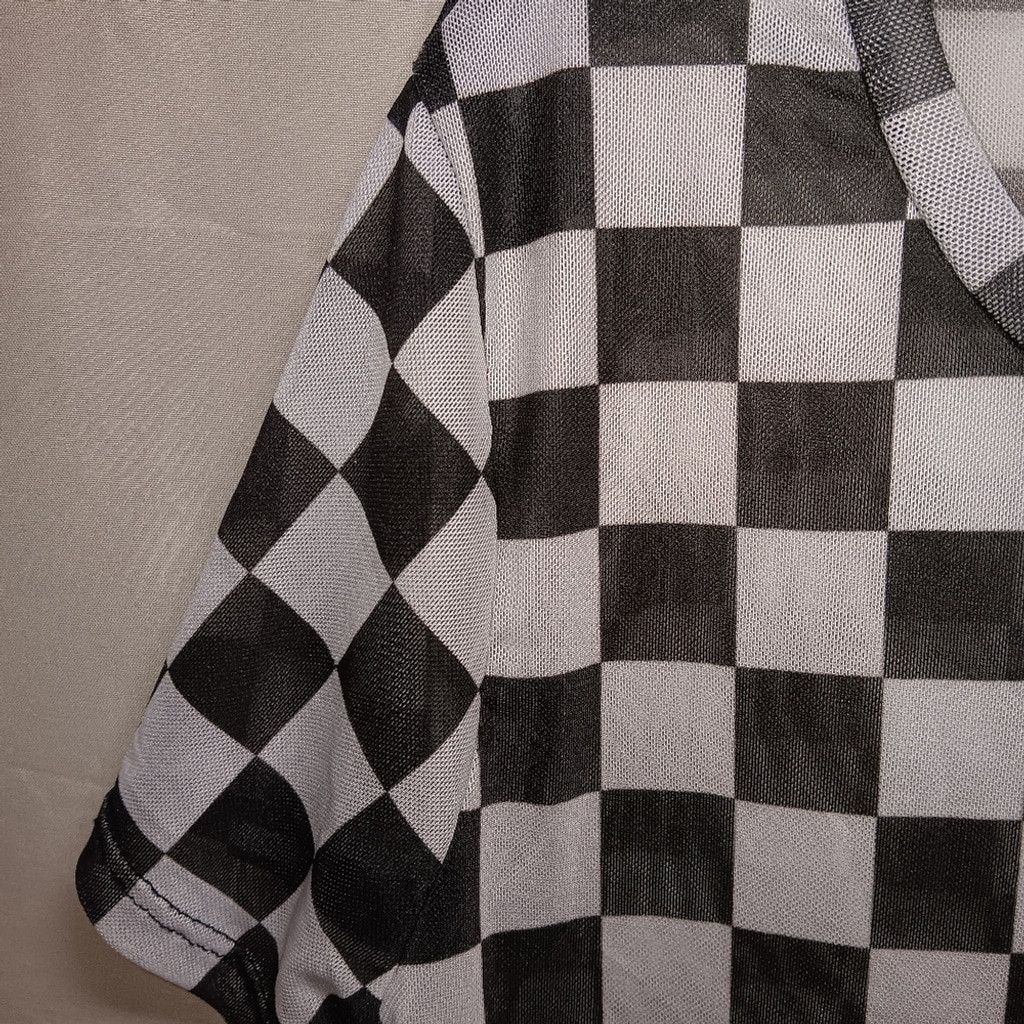 Other SweetLilac, black/white checkered shirt, ladies xs, euc Size XS / US 0-2 / IT 36-38 - 3 Thumbnail