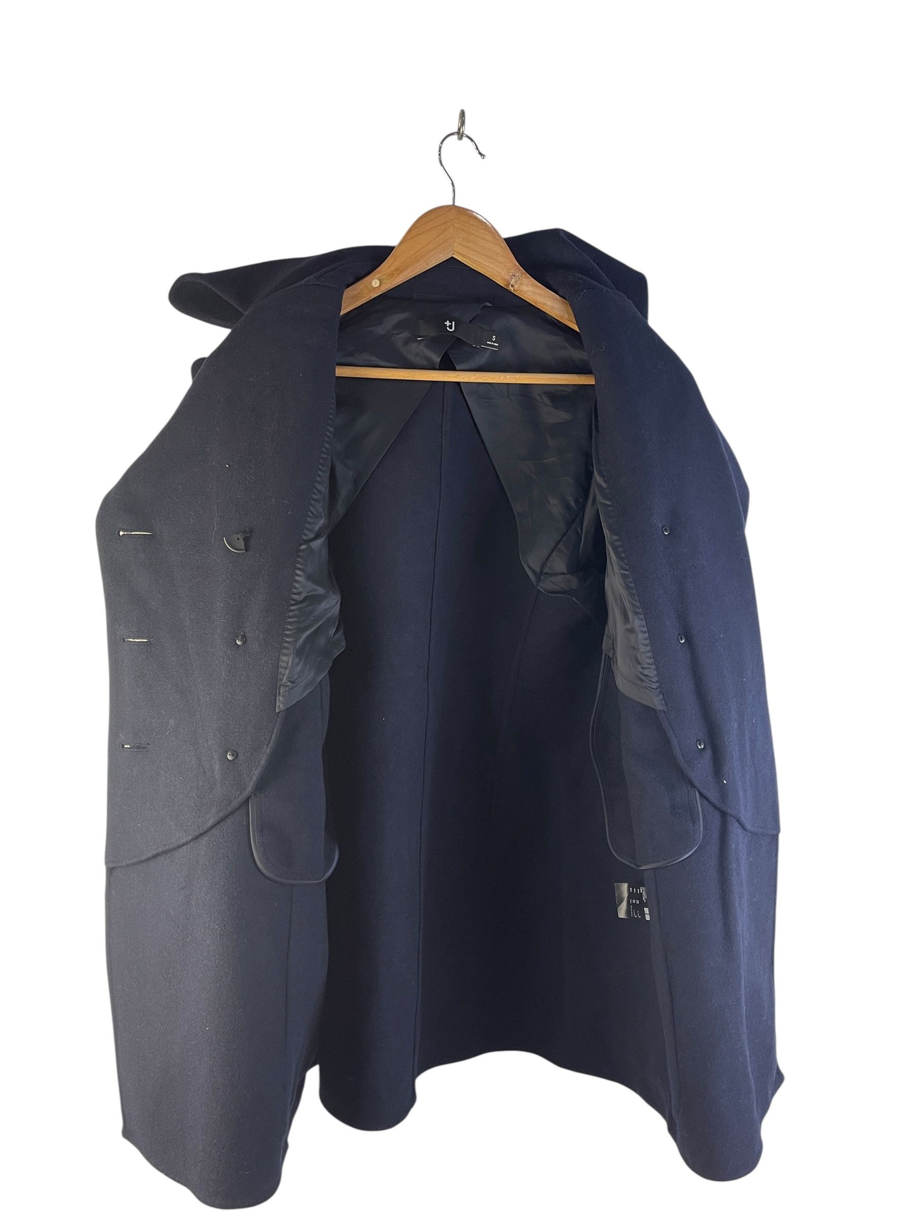 Jil Sander × Uniqlo UNIQLO +J Jil Sander Double Face Wool Peacoat Navy Size S Size US S / EU 44-46 / 1 - 3 Thumbnail