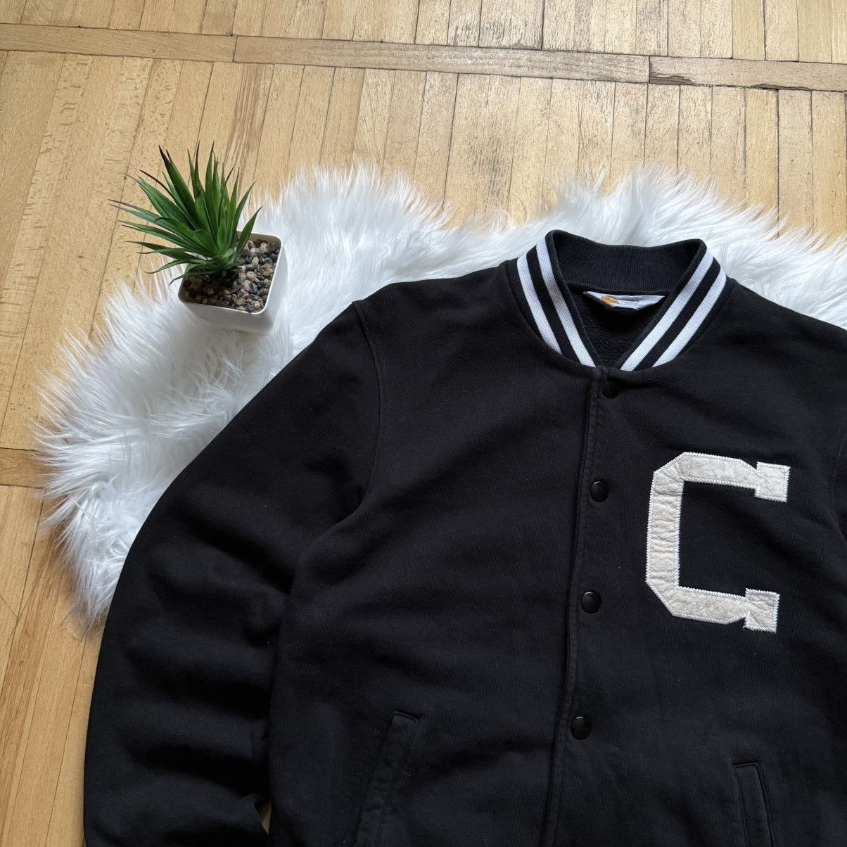 Carhartt 📌 Vintage Carhartt 00s W Cup Big Logo Bomber Jacket Size US M / EU 48-50 / 2 - 2 Thumbnail