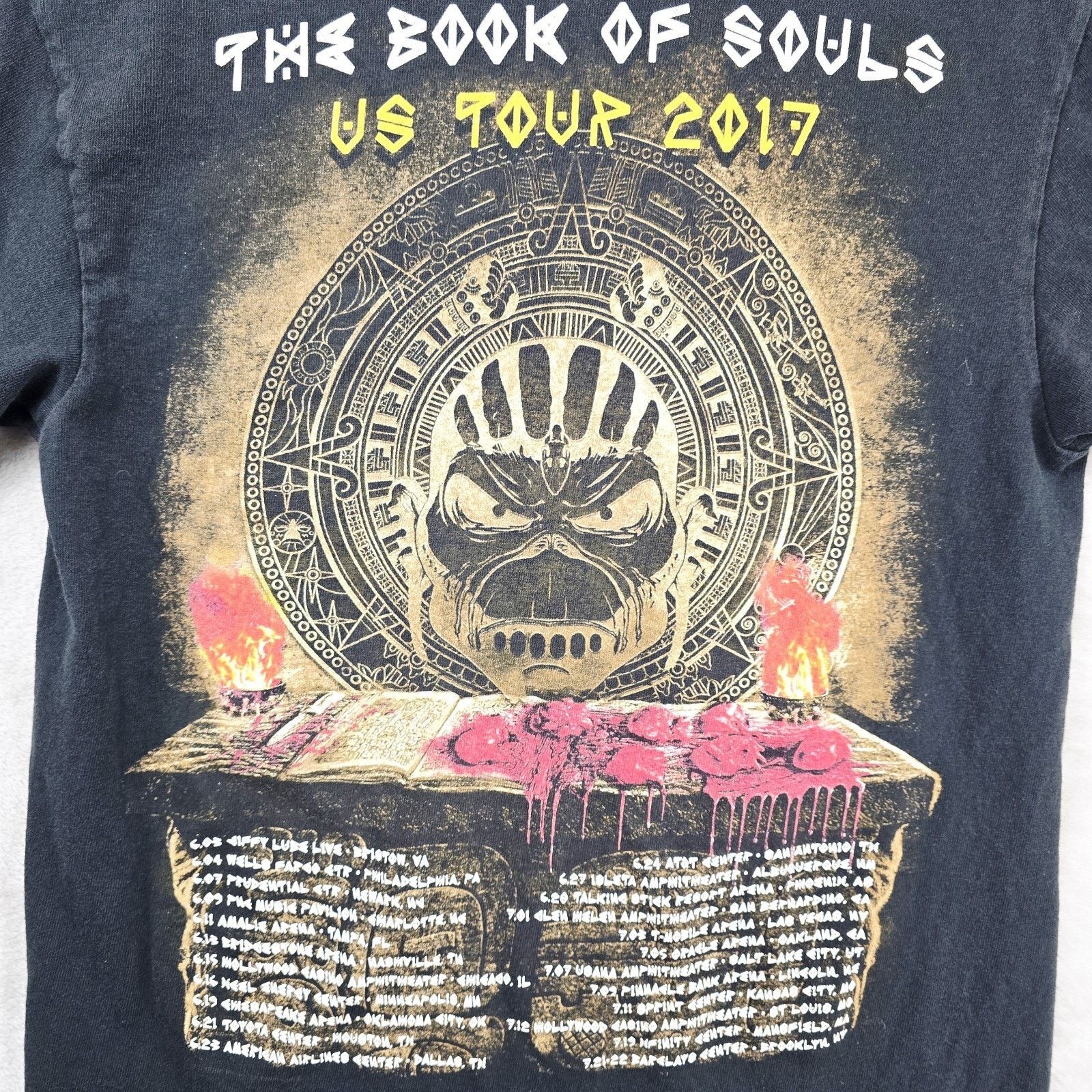Delta Iron Maiden The Book of Souls US Tour 2017 Mens Shirt Small Size US S / EU 44-46 / 1 - 6 Thumbnail