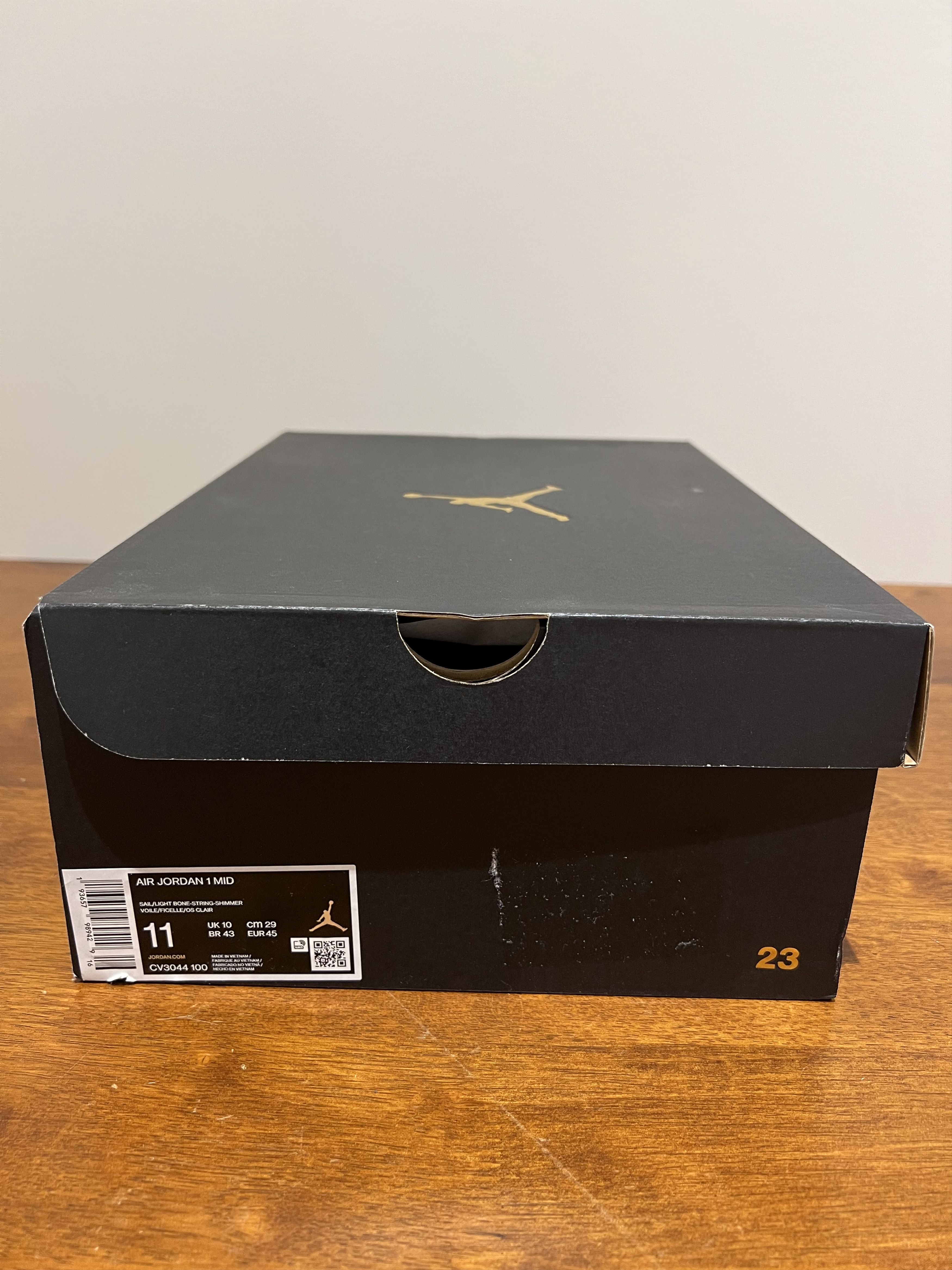 Jordan Brand × Nike 💚 2020 Nike Air Jordan 1 Mid "Milan" Sail/Light Bone NEW Size US 11 / EU 44 - 16 Thumbnail