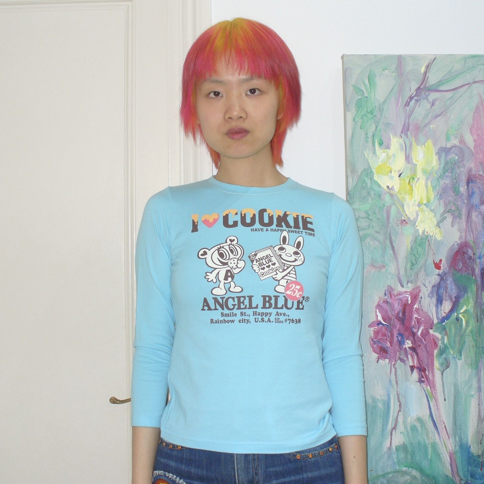 Angel Blue Angle Blue long-sleeve tee Size XS / US 0-2 / IT 36-38 - 1 Thumbnail
