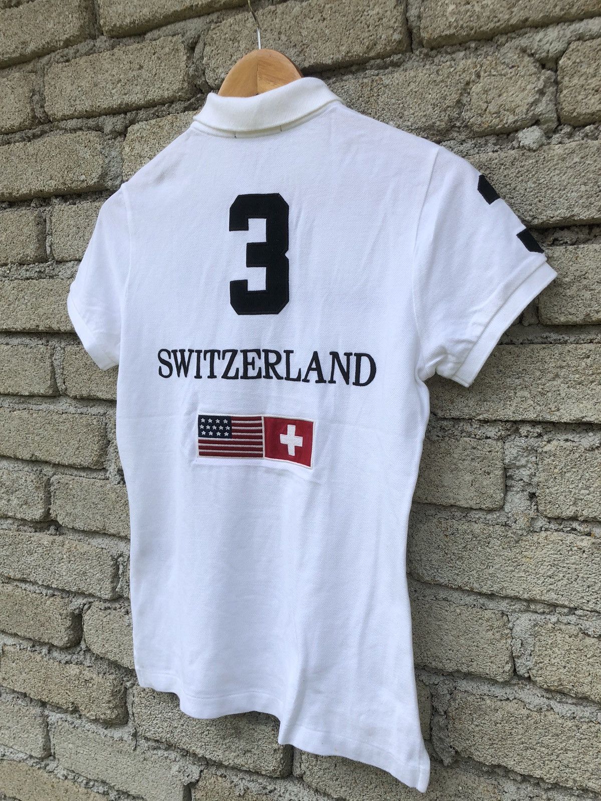 Polo Ralph Lauren Vintage Polo Ralph Lauren Switzerland Big Pony Polo Tshirt Size S / US 4 / IT 40 - 11 Thumbnail
