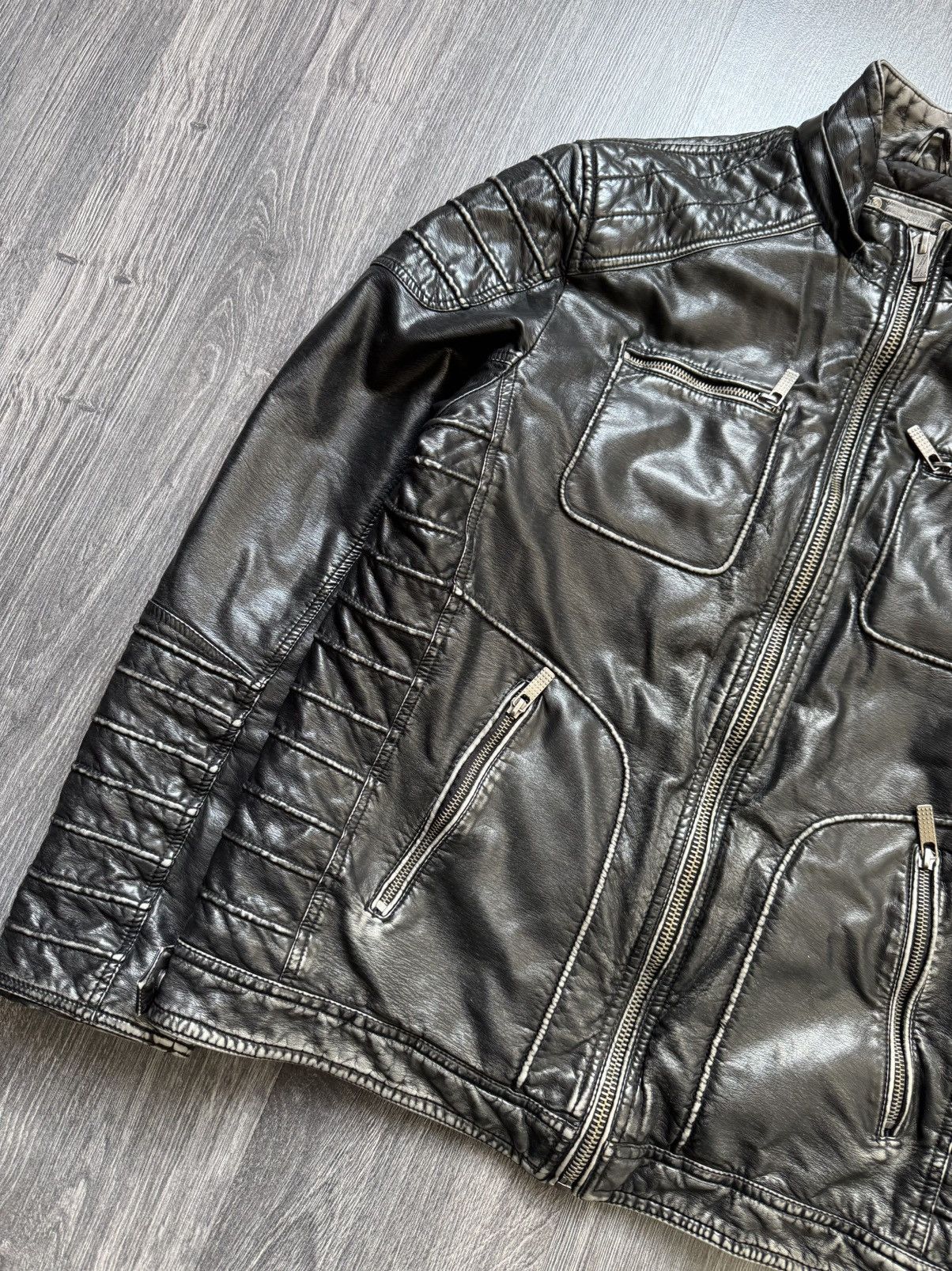 Japanese Brand Y2K Vintage Japanese Washed Diesel Style Jacket Size US XL / EU 56 / 4 - 2 Thumbnail
