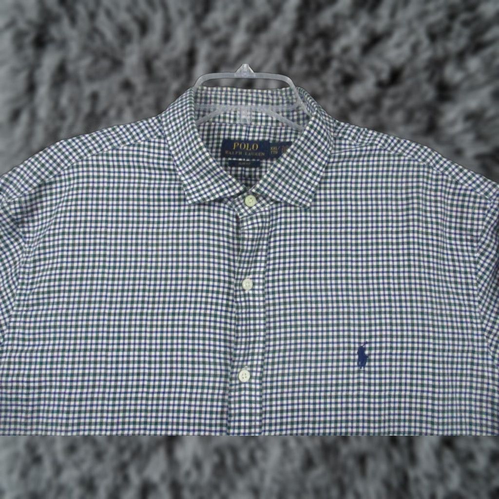 Ralph Lauren Ralph Lauren Shirt Men's XXL Blue Long Sleeve Plaid Pony Shirt Size US XXL / EU 58 / 5 - 1 Thumbnail