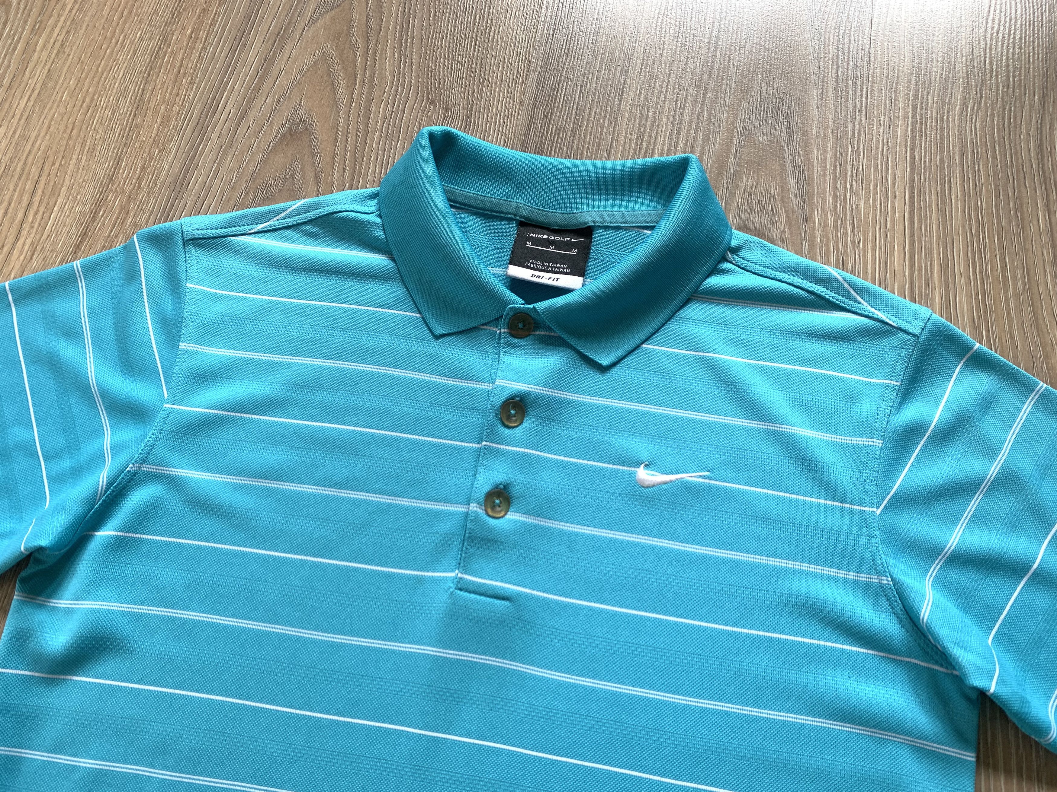 Nike Nike Golf Light Blue Striрe Polo Size US M / EU 48-50 / 2 - 4 Thumbnail