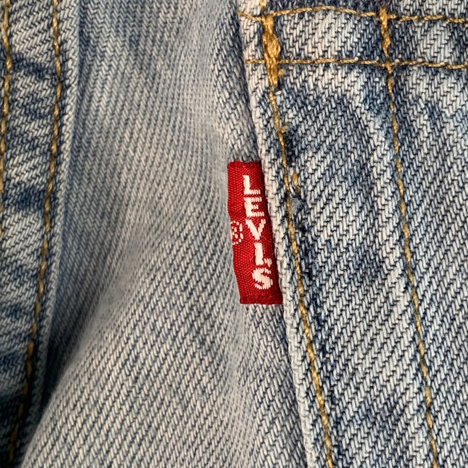 Levi's 32 Blue Cotton Wide Leg Distressed Raw Edge Jeans Size US 32 / EU 48 - 5 Thumbnail