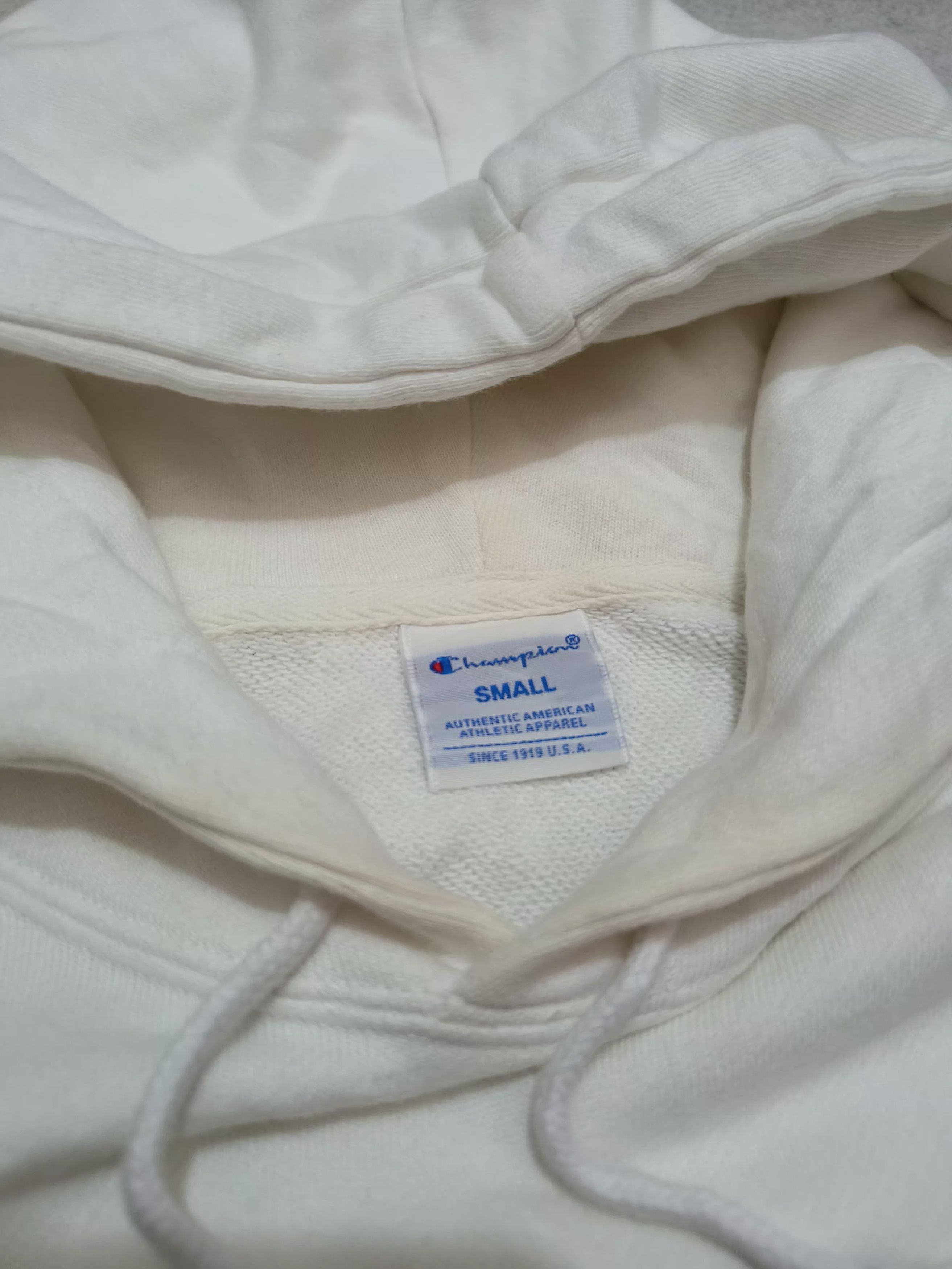 Champion Vintage 90s Y2K Champion White Hoodie Jacket Size US S / EU 44-46 / 1 - 5 Thumbnail