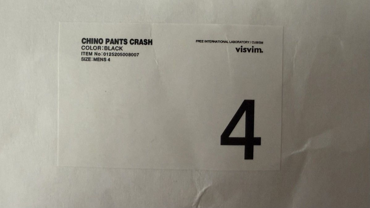 Visvim Rare Brand New Visvim 25AW Chino Pants Crash Size 4 Size US 35 - 8 Thumbnail