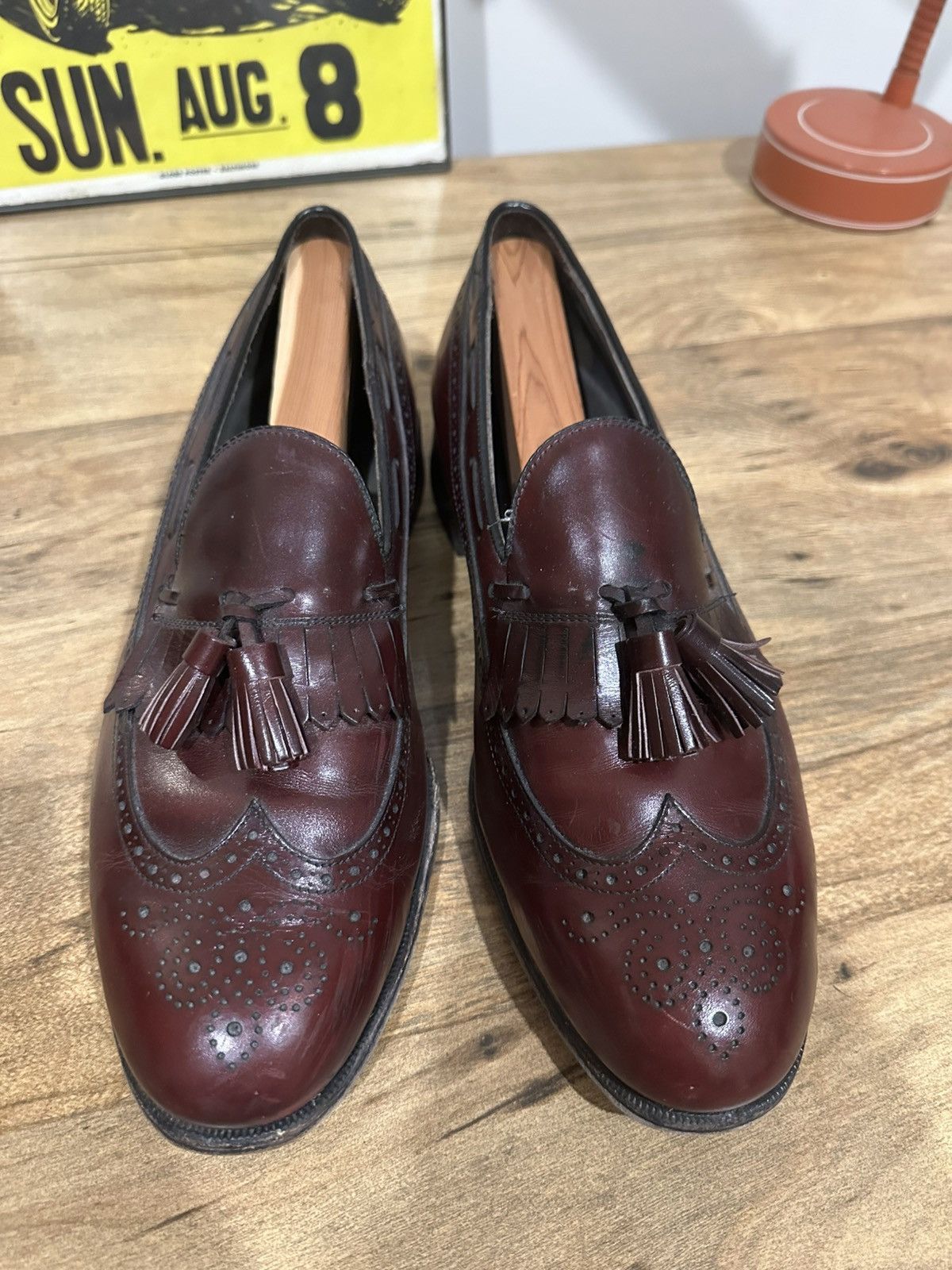 Footjoy Vintage Footjoy Classics Leather Tassel Loafer 9.5 D Size US 9.5 / EU 42-43 - 3 Thumbnail