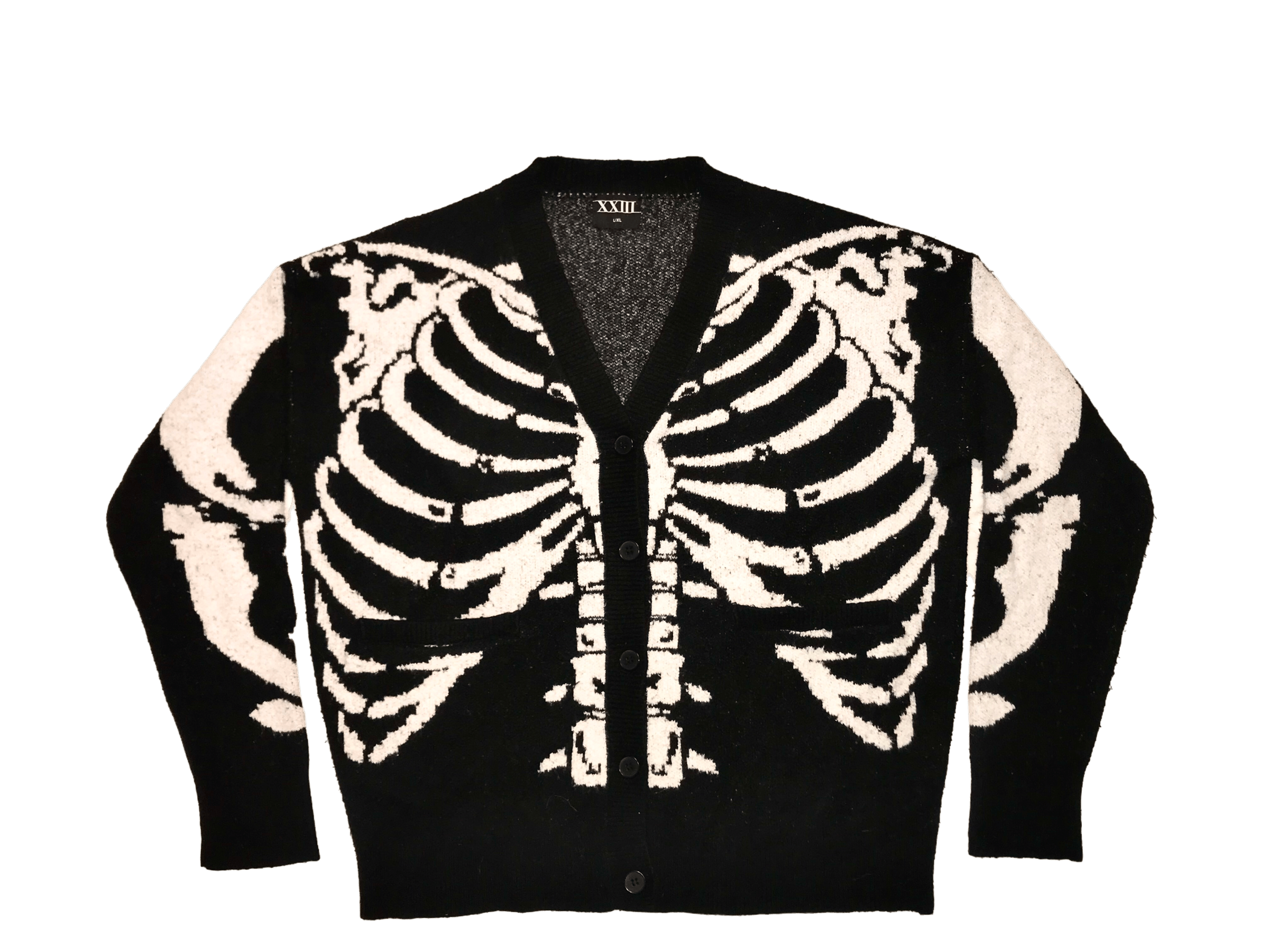 Streetwear Skeleton Cardigan | Grailed